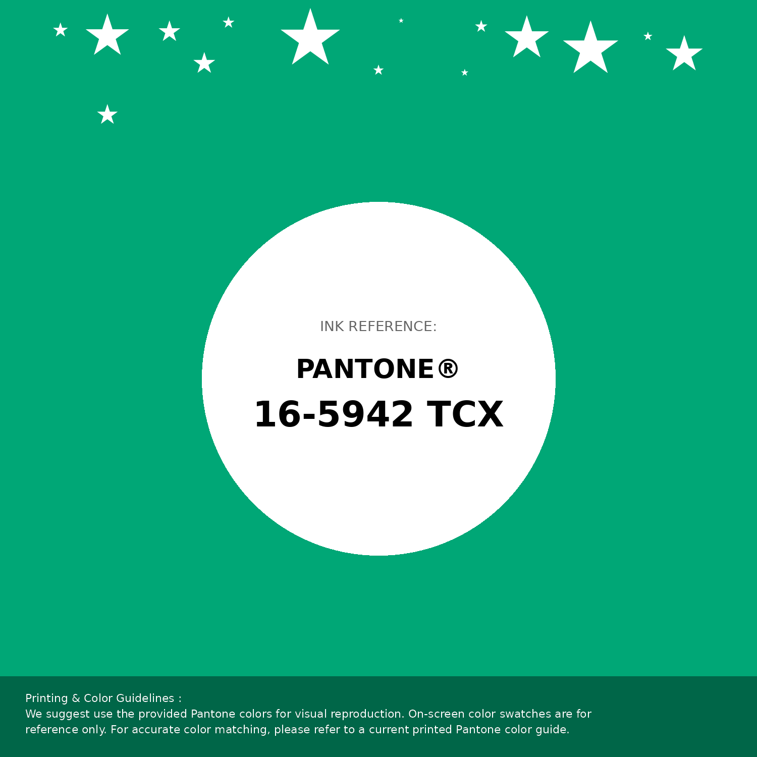 Beautiful Pantone swatch artwork featuring Pantone 16-5942 Tcx Blarney Color | Hex color Code #00a776. Professional color swatch design perfect for designers and color enthusiasts. #pantone #colorswatch #designresource #00a776