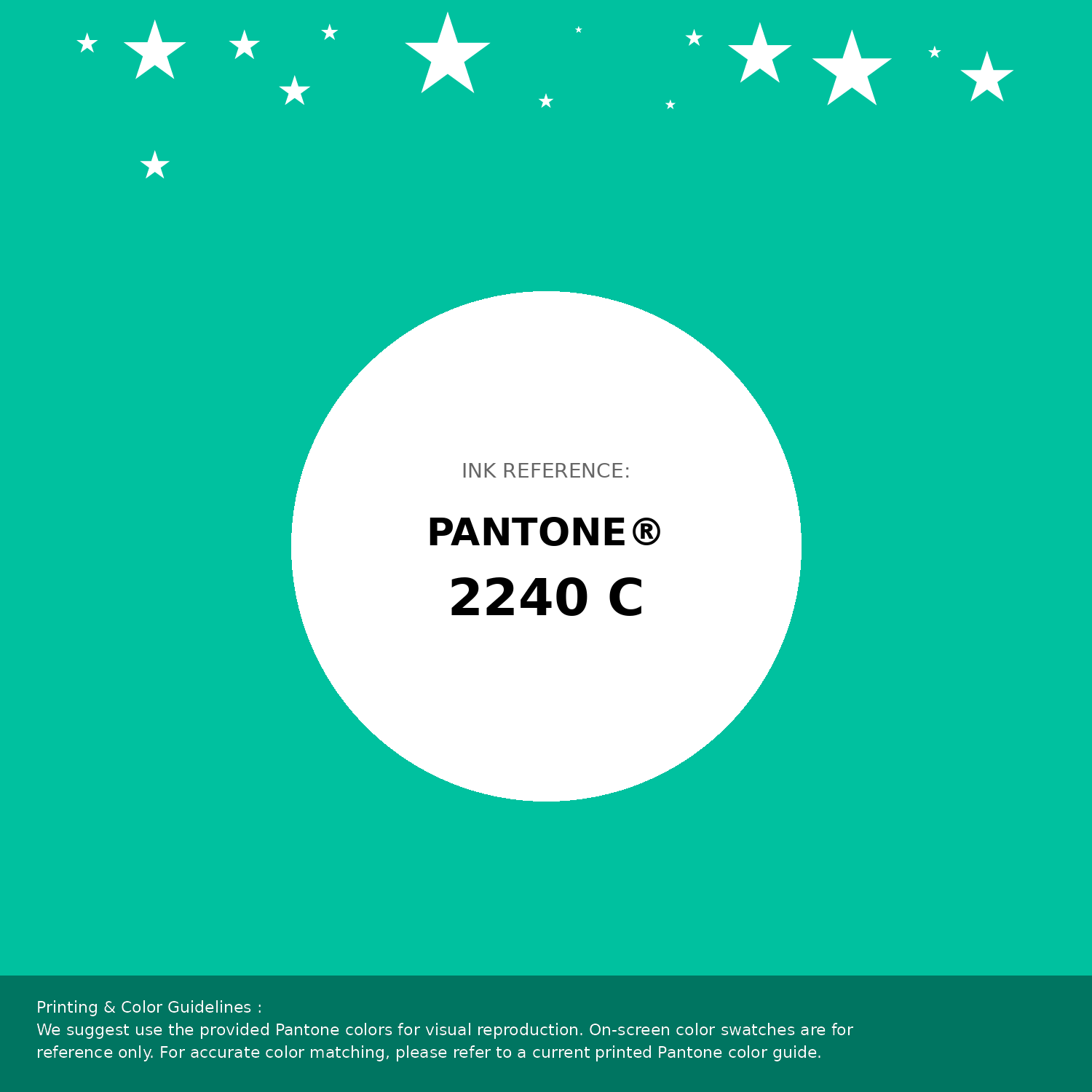Beautiful Pantone swatch artwork featuring Pantone 2240 C Color | Hex color Code #00c19f. Professional color swatch design perfect for designers and color enthusiasts. #pantone #colorswatch #designresource #00c19f