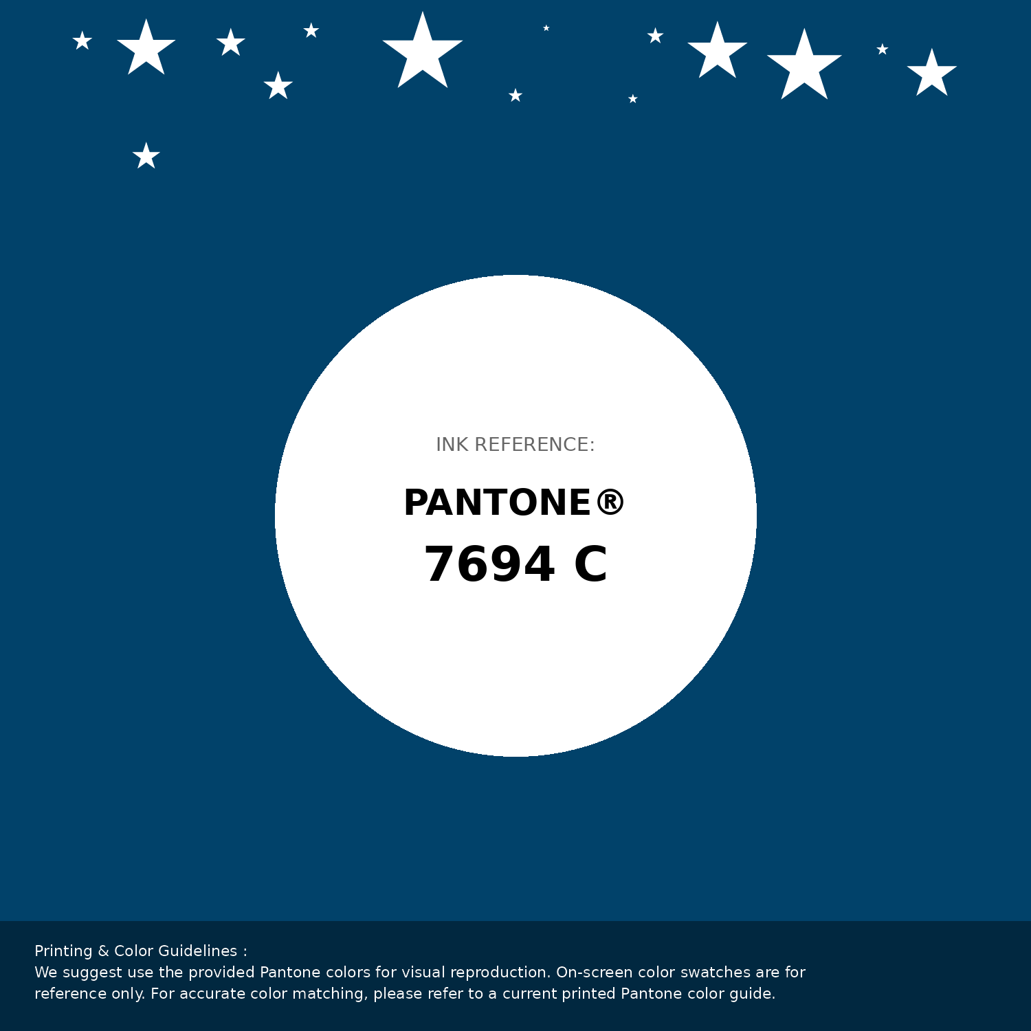 Hex Color #01426a | Printing Match PANTONE 7694 C | Color