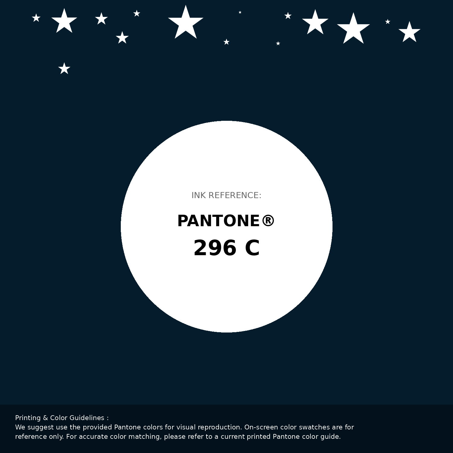 Beautiful Pantone swatch artwork featuring Pantone 296 C Color | Hex color Code #041c2c. Professional color swatch design perfect for designers and color enthusiasts. #pantone #colorswatch #designresource #041c2c