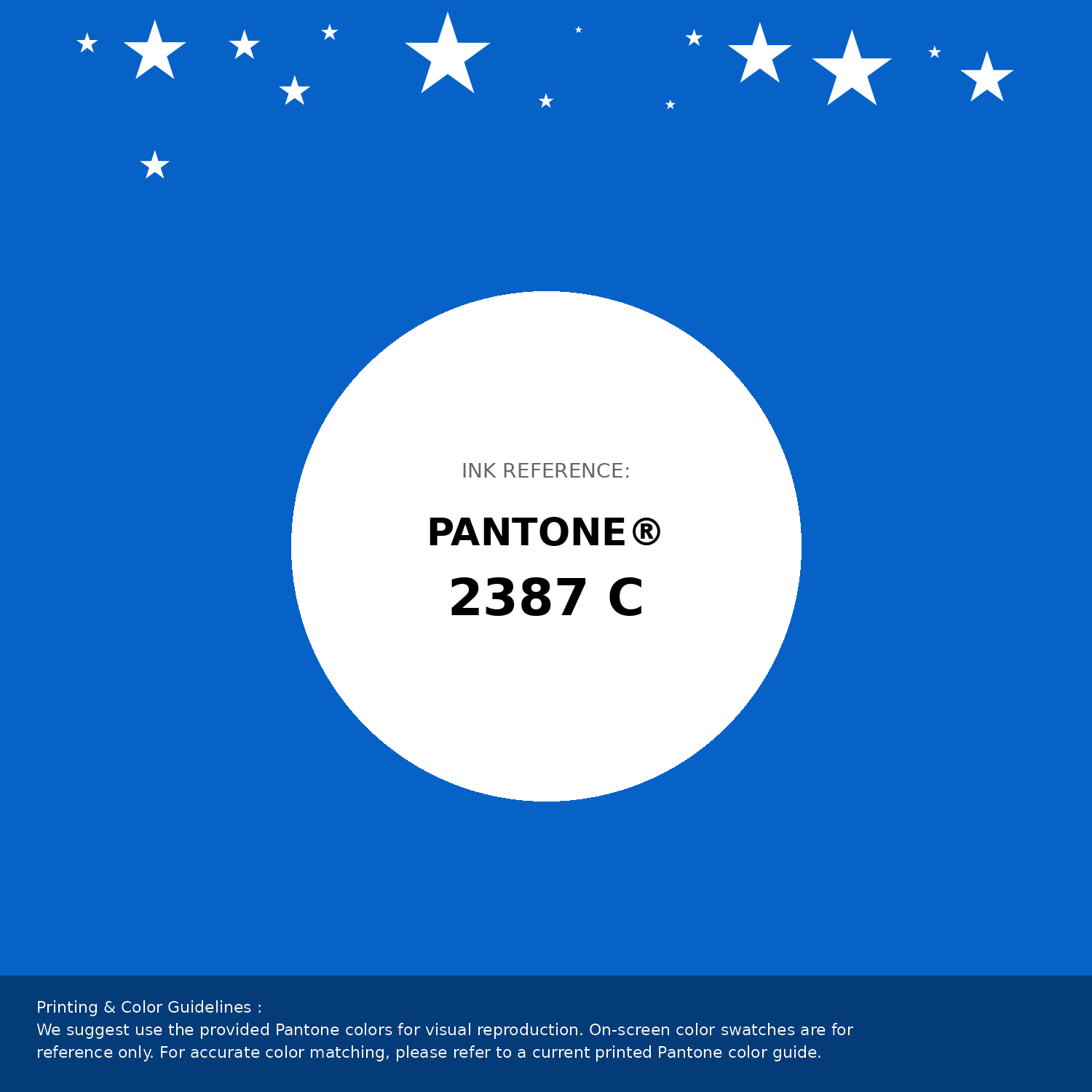 Hex Color #0762c8 | Printing Match PANTONE 2387 C | Color