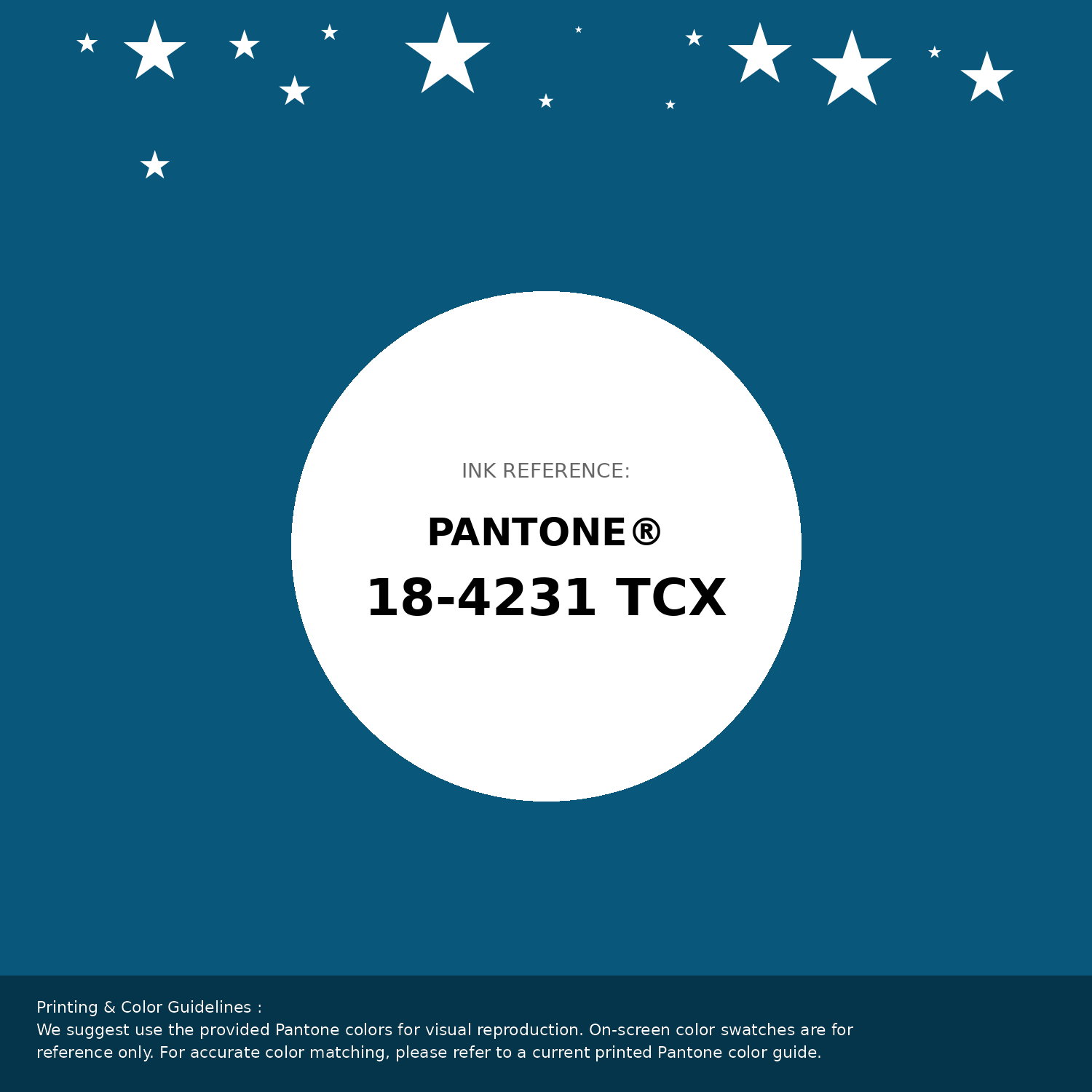 Hex Color #09577b | Printing Match PANTONE 18-4231 TCX | Color