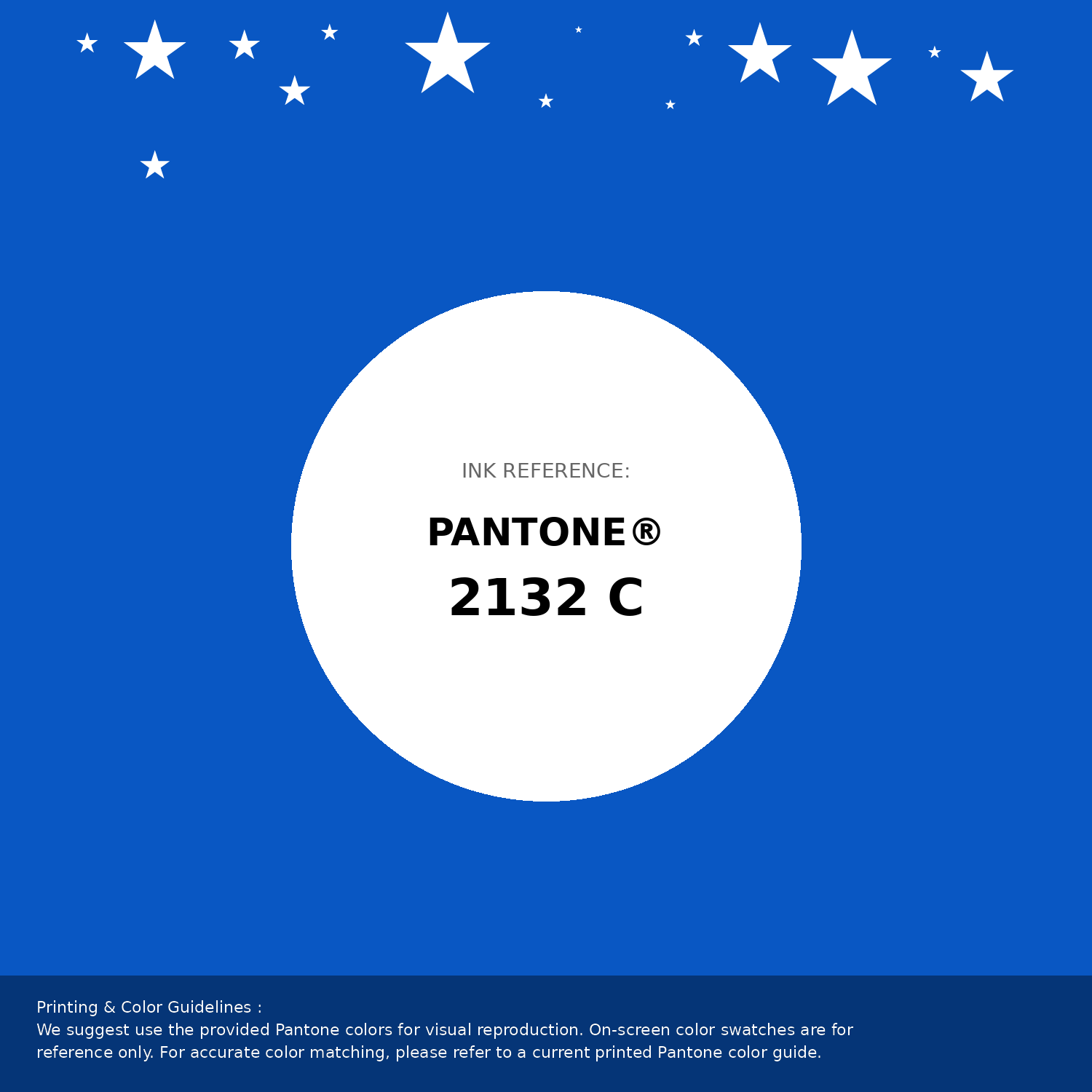 Beautiful Pantone swatch artwork featuring Pantone 2132 C Color | Hex color Code #0957c3. Professional color swatch design perfect for designers and color enthusiasts. #pantone #colorswatch #designresource #0957c3