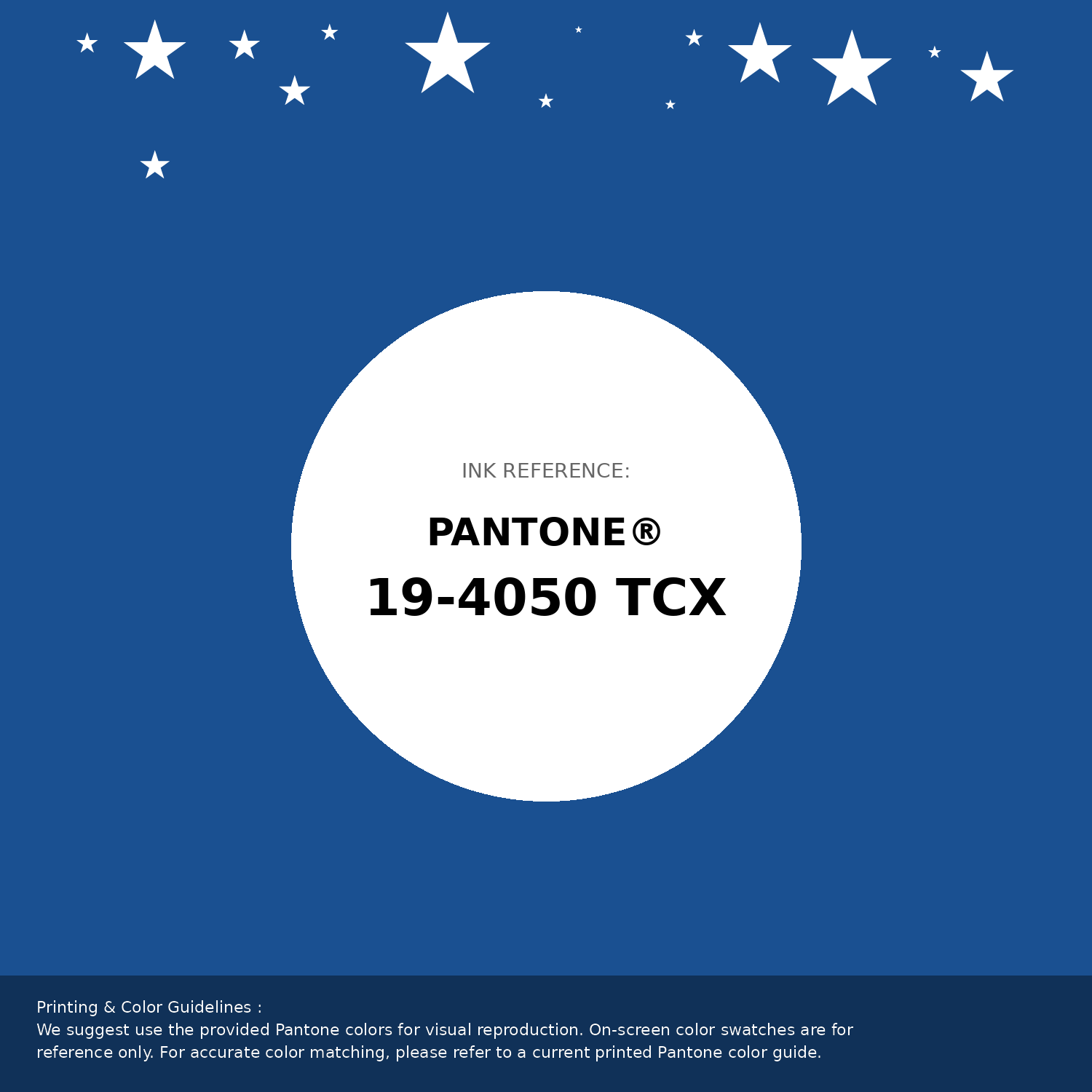 Beautiful Pantone swatch artwork featuring Pantone 19-4050 Tcx Nautical Blue Color | Hex color Code #1a5091. Professional color swatch design perfect for designers and color enthusiasts. #pantone #colorswatch #designresource #1a5091