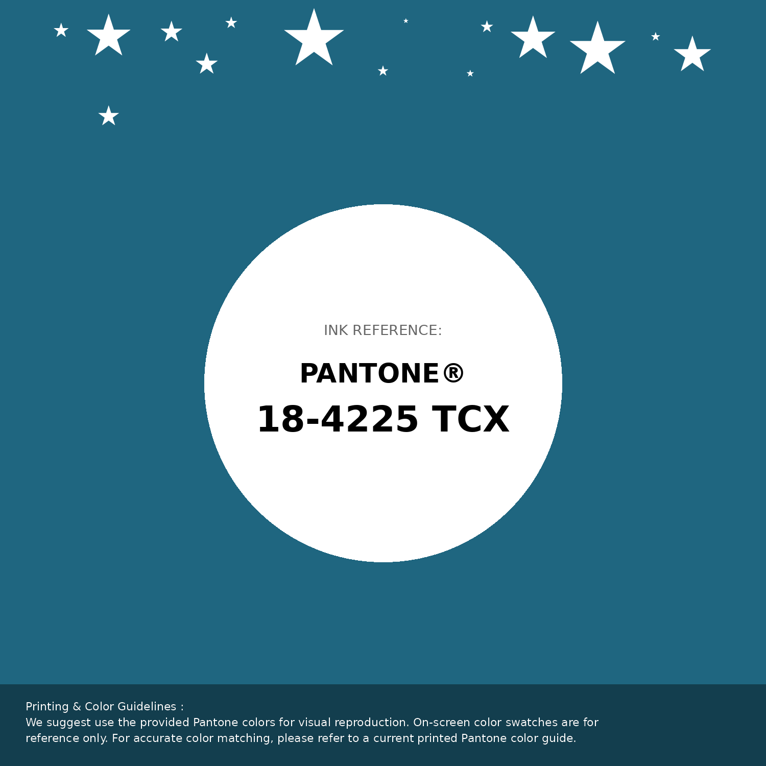 Beautiful Pantone swatch artwork featuring Pantone 18-4225 Tcx Saxony Blue Color | Hex color Code #1f6680. Professional color swatch design perfect for designers and color enthusiasts. #pantone #colorswatch #designresource #1f6680