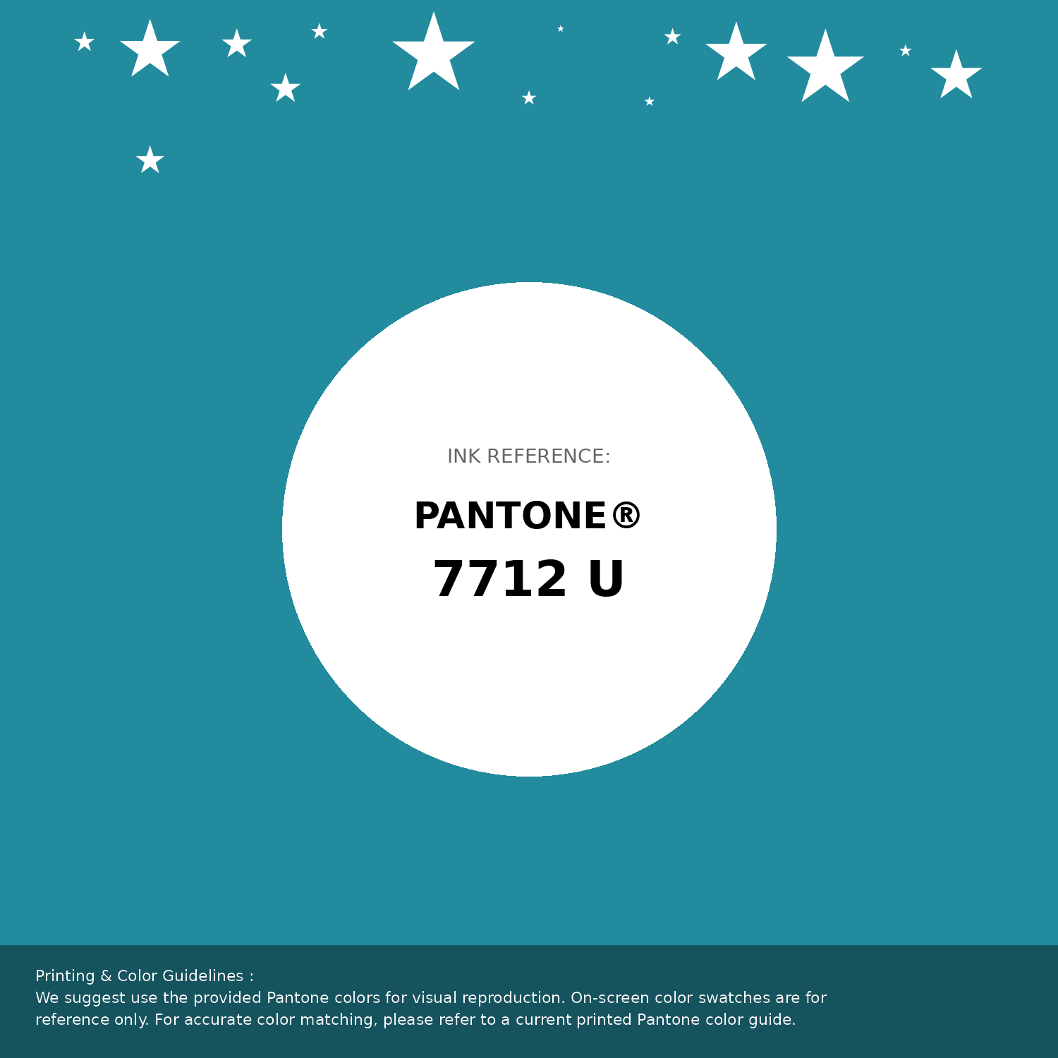 Beautiful Pantone swatch artwork featuring Pantone 7712 U Color | Hex color Code #228b9d. Professional color swatch design perfect for designers and color enthusiasts. #pantone #colorswatch #designresource #228b9d