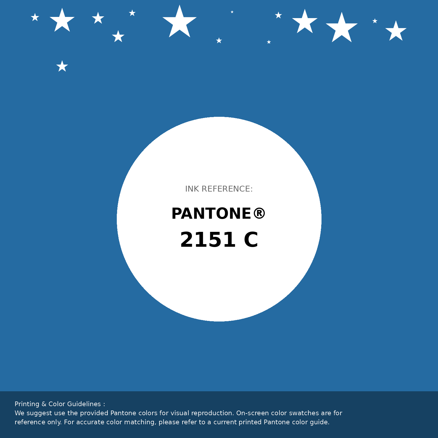 Beautiful Pantone swatch artwork featuring Pantone 2151 C Color | Hex color Code #256ba2. Professional color swatch design perfect for designers and color enthusiasts. #pantone #colorswatch #designresource #256ba2