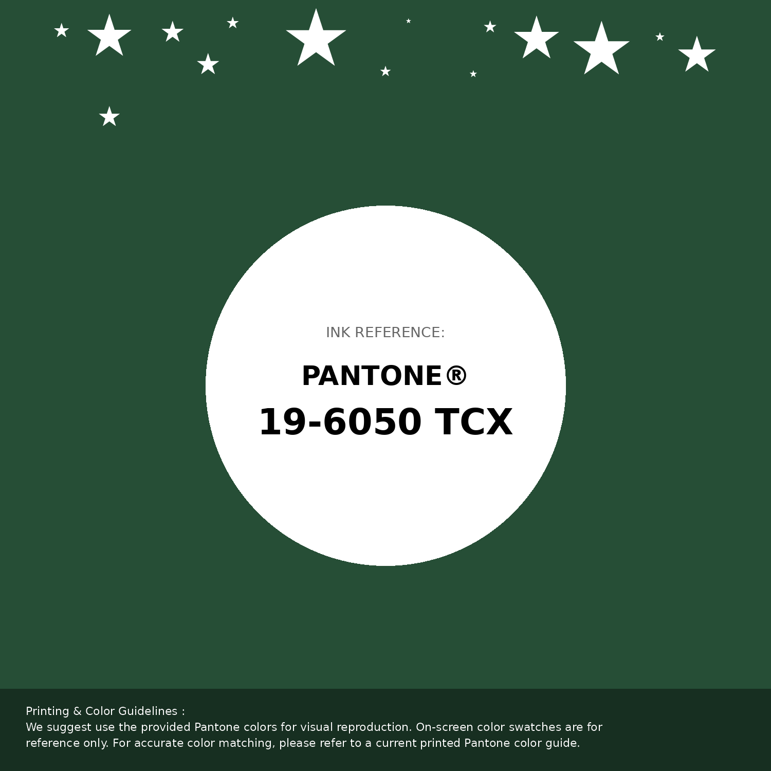 Hex Color #264e36 | Printing Match PANTONE 19-6050 TCX | Color