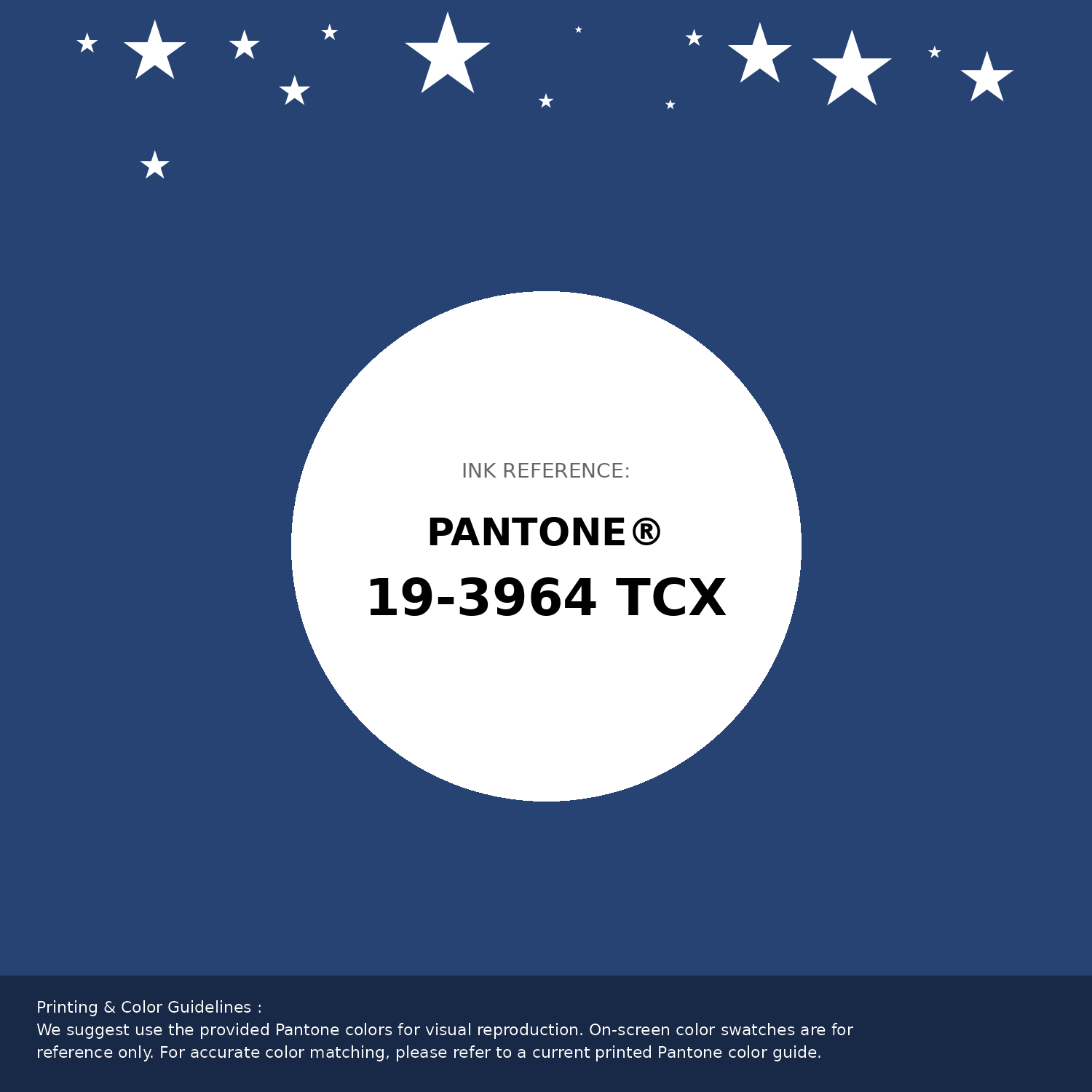 Beautiful Pantone swatch artwork featuring Pantone 19-3964 Tcx Blue Quartz Color | Hex color Code #274374. Professional color swatch design perfect for designers and color enthusiasts. #pantone #colorswatch #designresource #274374