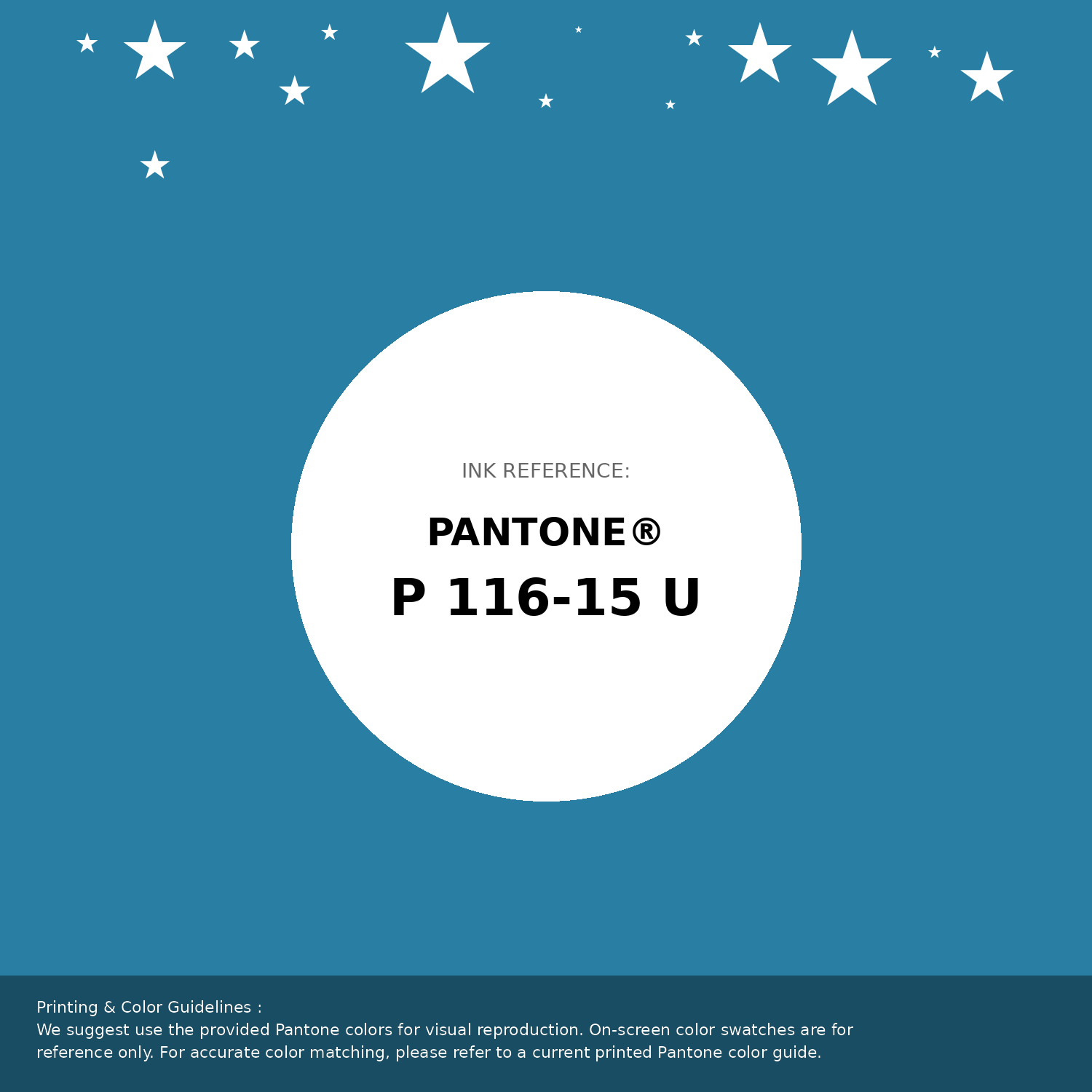 Beautiful Pantone swatch artwork featuring Pantone P 116-15 U Color | Hex color Code #287fa3. Professional color swatch design perfect for designers and color enthusiasts. #pantone #colorswatch #designresource #287fa3