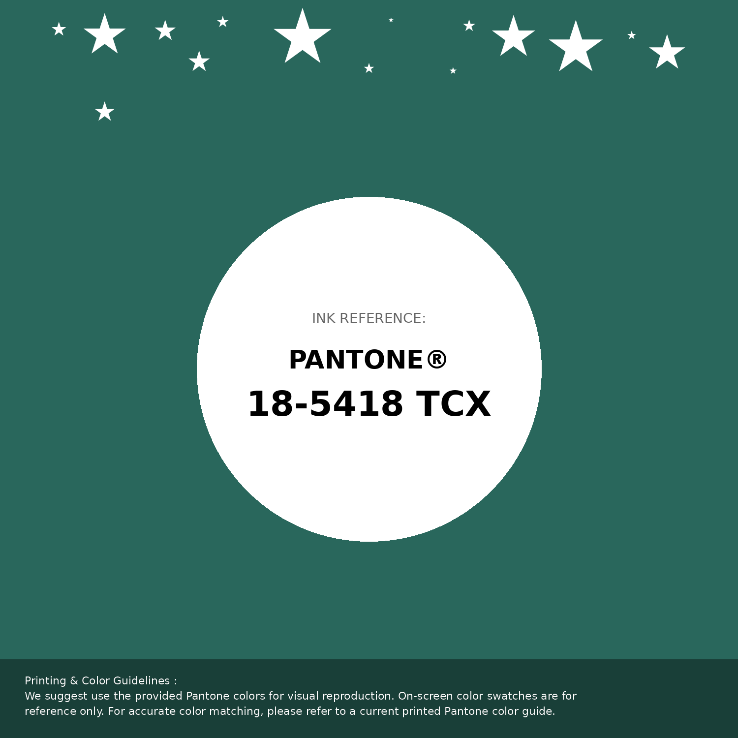 Hex Color #29675c | Printing Match PANTONE 18-5418 TCX | Color