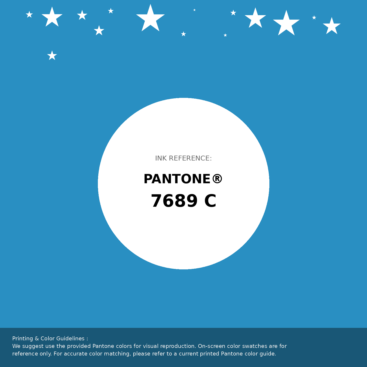Hex Color #298fc2 | Printing Match PANTONE 7689 C | Color