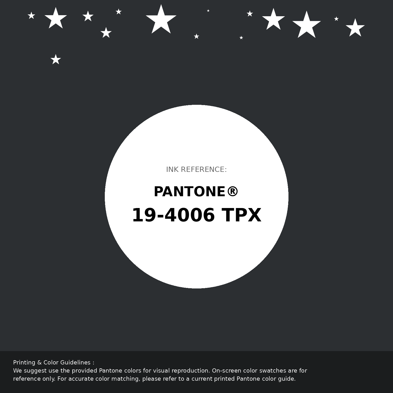 Beautiful Pantone swatch artwork featuring Pantone 19-4006 Tpx Caviar Color | Hex color Code #2c2f32. Professional color swatch design perfect for designers and color enthusiasts. #pantone #colorswatch #designresource #2c2f32