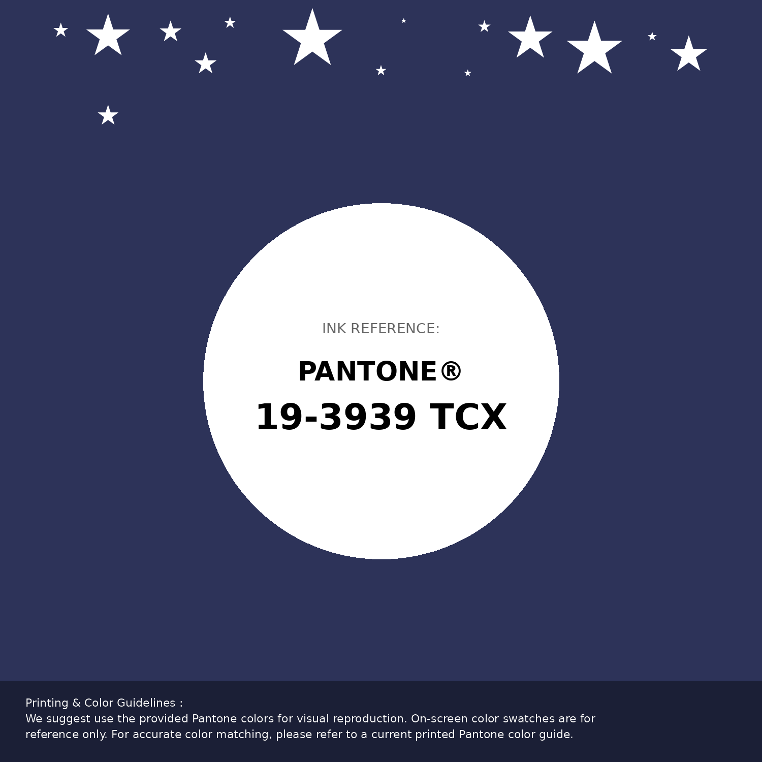 Hex Color #2d3359 | Printing Match PANTONE 19-3939 TCX | Color