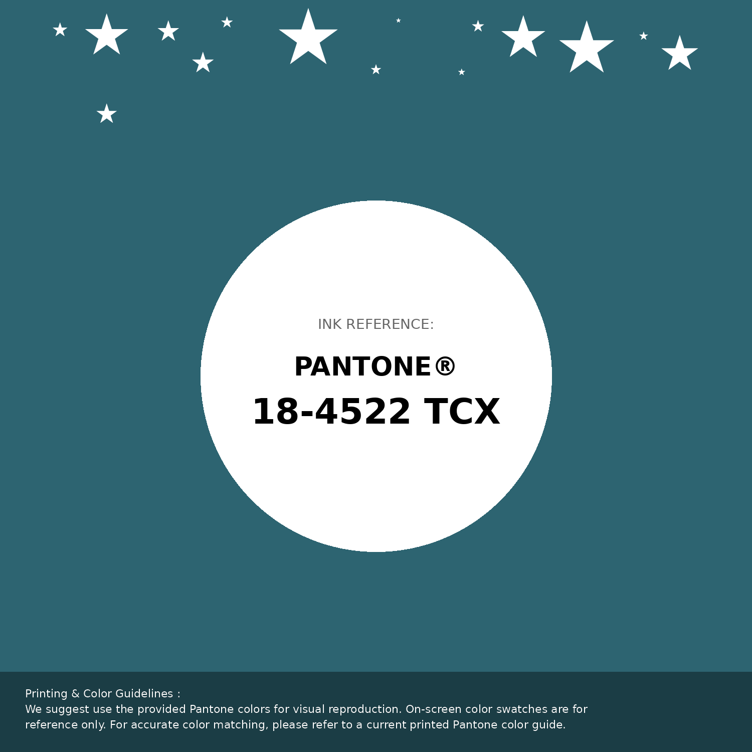 Hex Color #2d6471 | Printing Match PANTONE 18-4522 TCX | Color