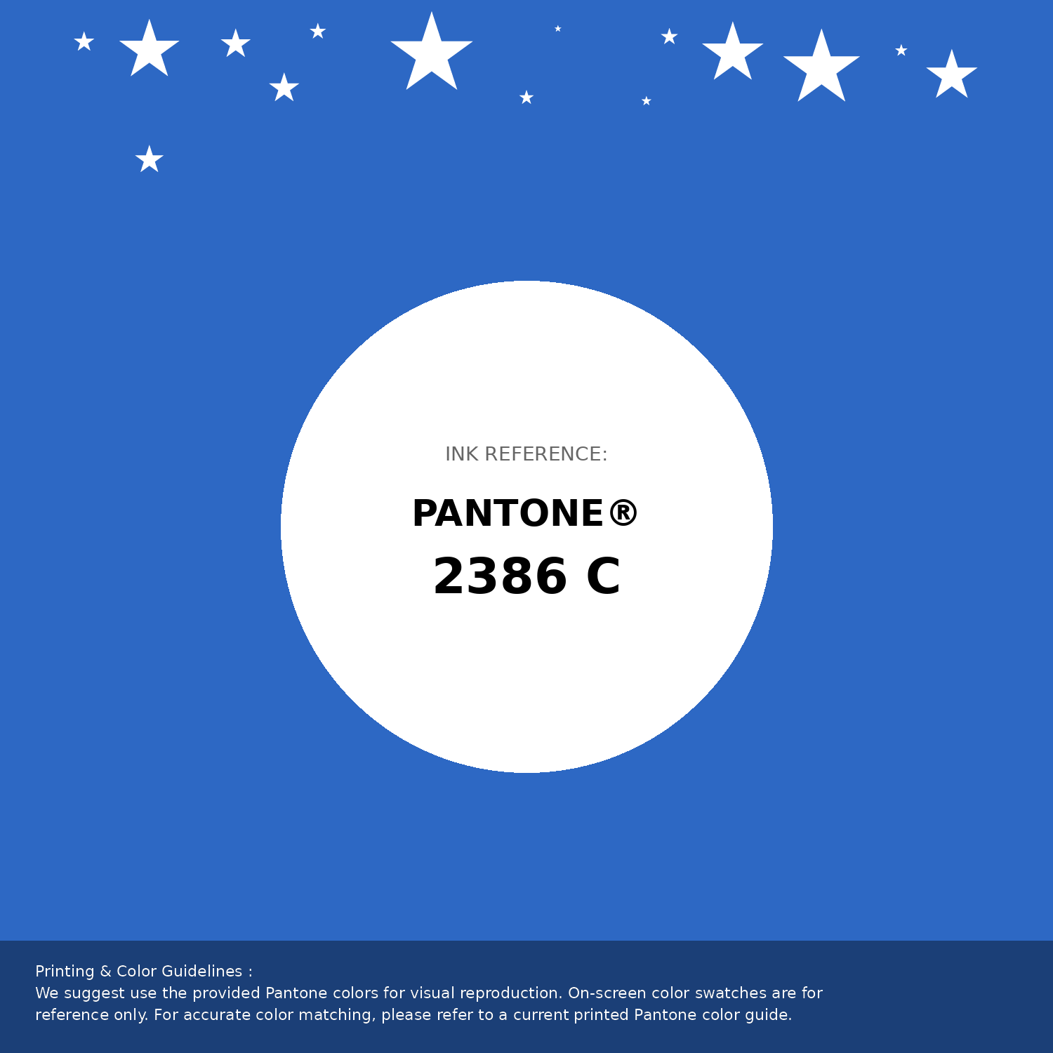Beautiful Pantone swatch artwork featuring Pantone 2386 C Color | Hex color Code #2d68c4. Professional color swatch design perfect for designers and color enthusiasts. #pantone #colorswatch #designresource #2d68c4