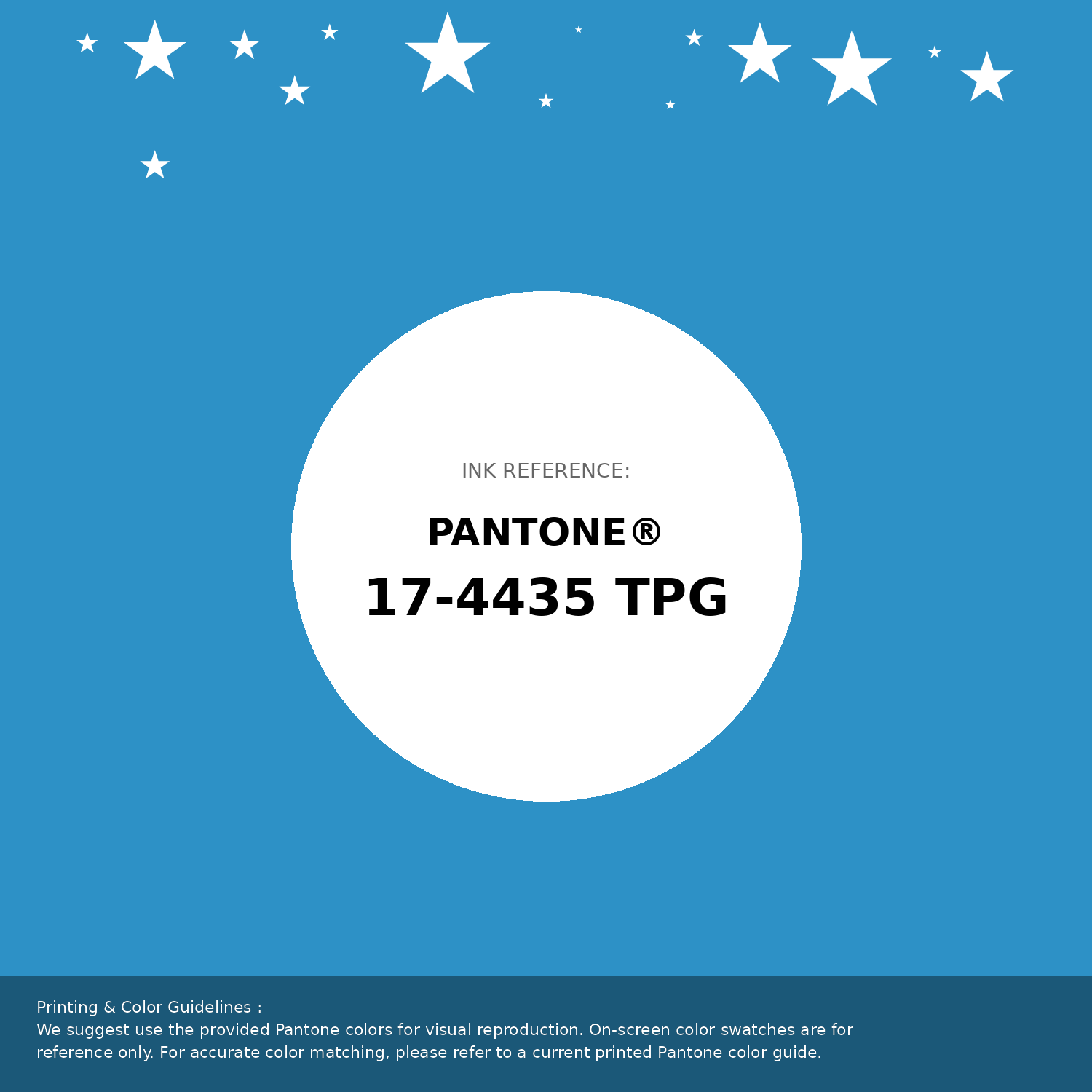 Beautiful Pantone swatch artwork featuring Pantone 17-4435 Tpg Malibu Blue Color | Hex color Code #2d91c6. Professional color swatch design perfect for designers and color enthusiasts. #pantone #colorswatch #designresource #2d91c6