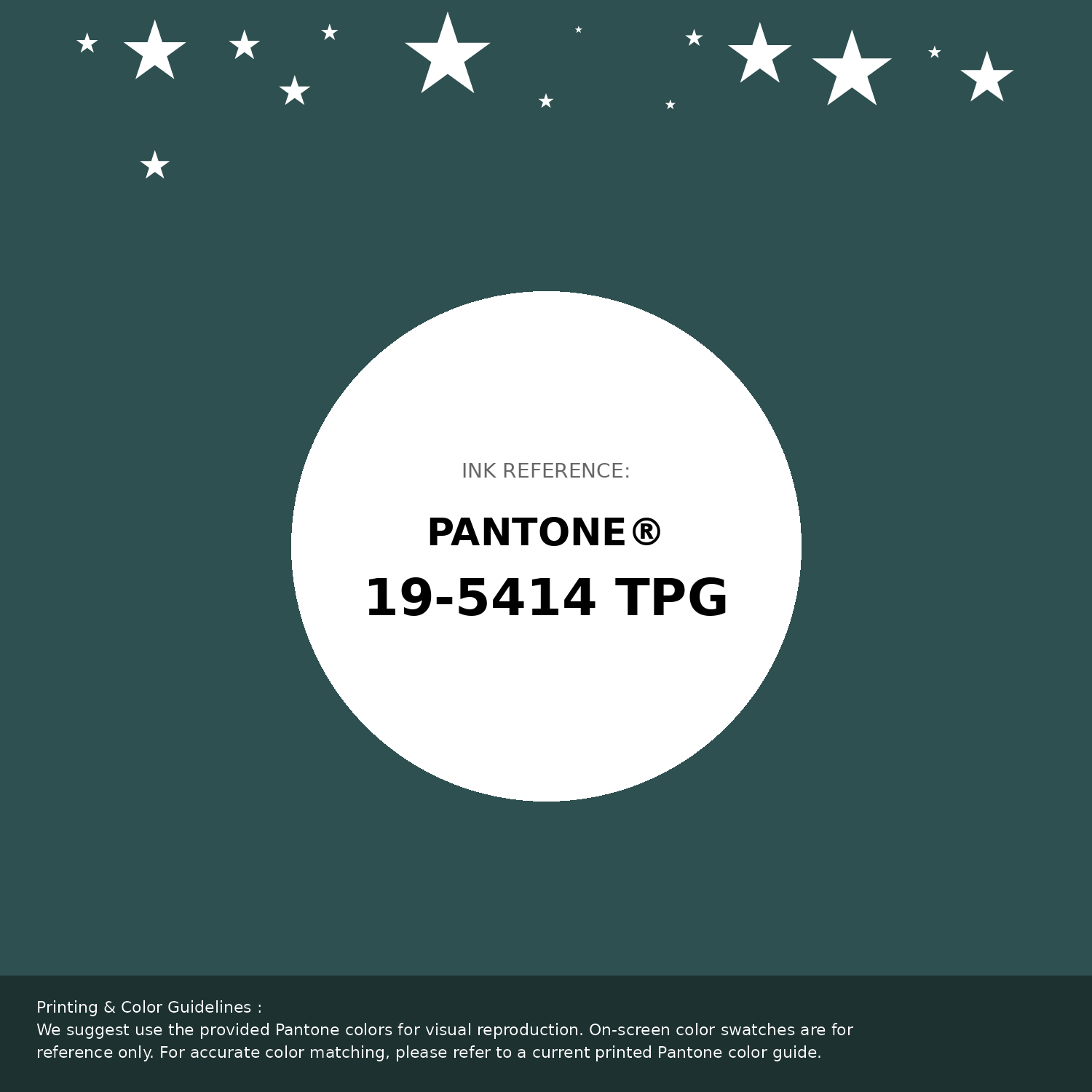 Beautiful Pantone swatch artwork featuring Pantone 19-5414 Tpg June Bug Color | Hex color Code #2f5050. Professional color swatch design perfect for designers and color enthusiasts. #pantone #colorswatch #designresource #2f5050