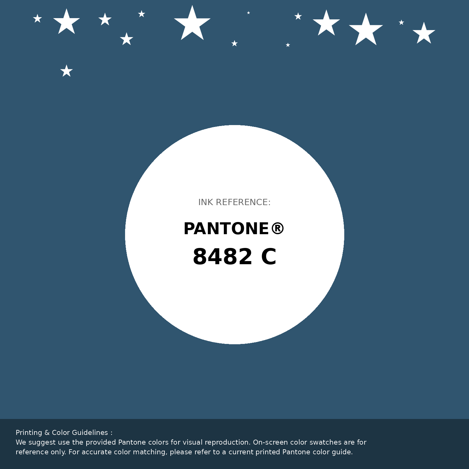 Beautiful Pantone swatch artwork featuring Pantone 8482 C Color | Hex color Code #30556f. Professional color swatch design perfect for designers and color enthusiasts. #pantone #colorswatch #designresource #30556f