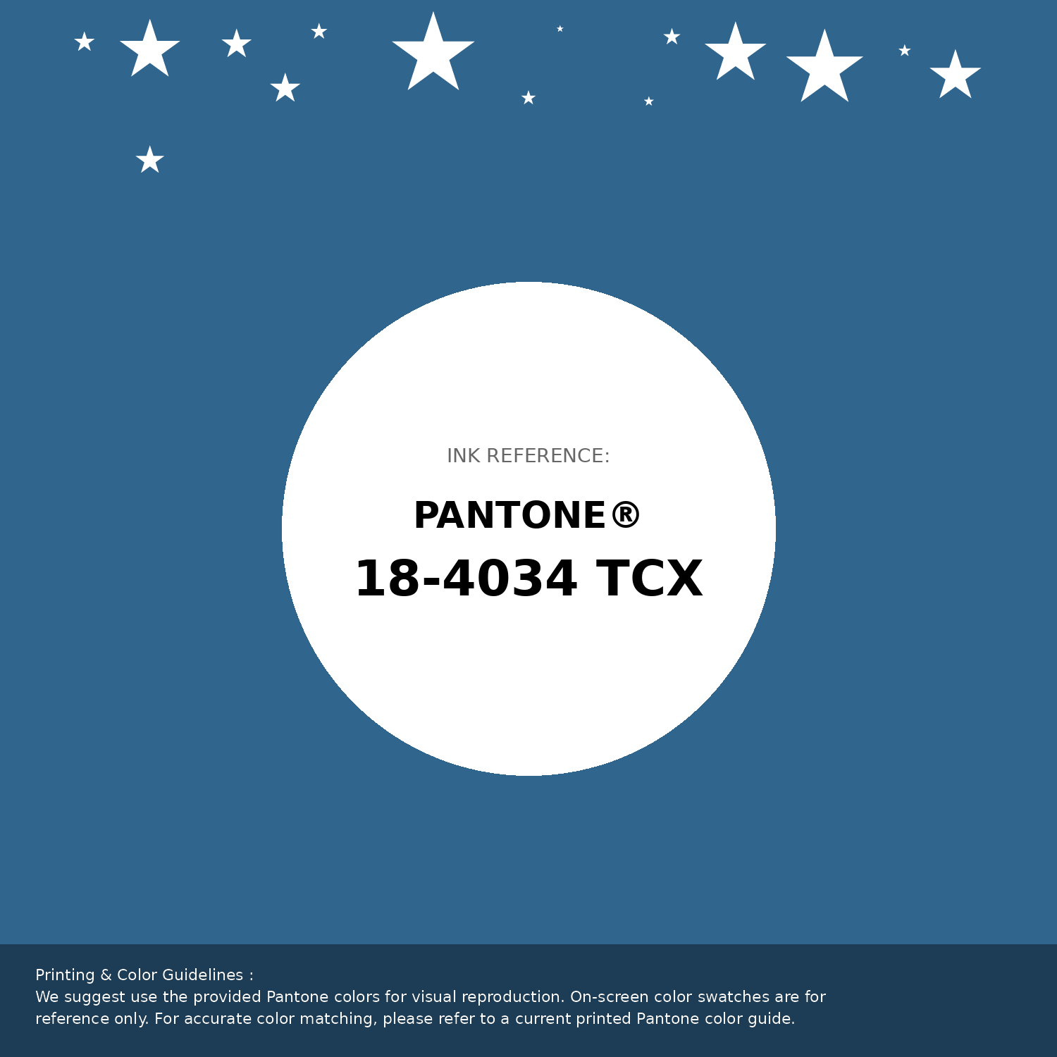 Beautiful Pantone swatch artwork featuring Pantone 18-4034 Tcx Vallarta Blue Color | Hex color Code #30658e. Professional color swatch design perfect for designers and color enthusiasts. #pantone #colorswatch #designresource #30658e