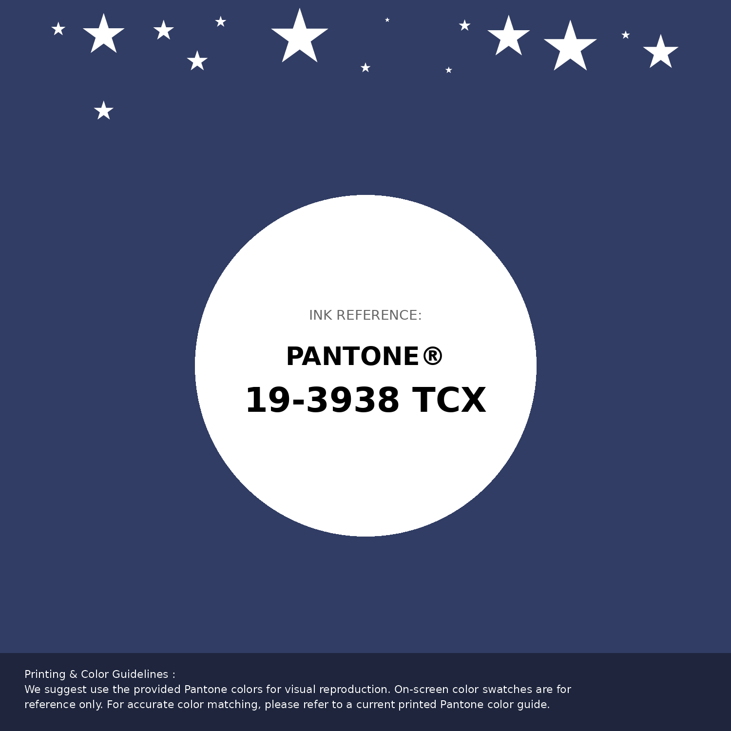 Beautiful Pantone swatch artwork featuring Pantone 19-3938 Tcx Twilight Blue Color | Hex color Code #313d64. Professional color swatch design perfect for designers and color enthusiasts. #pantone #colorswatch #designresource #313d64