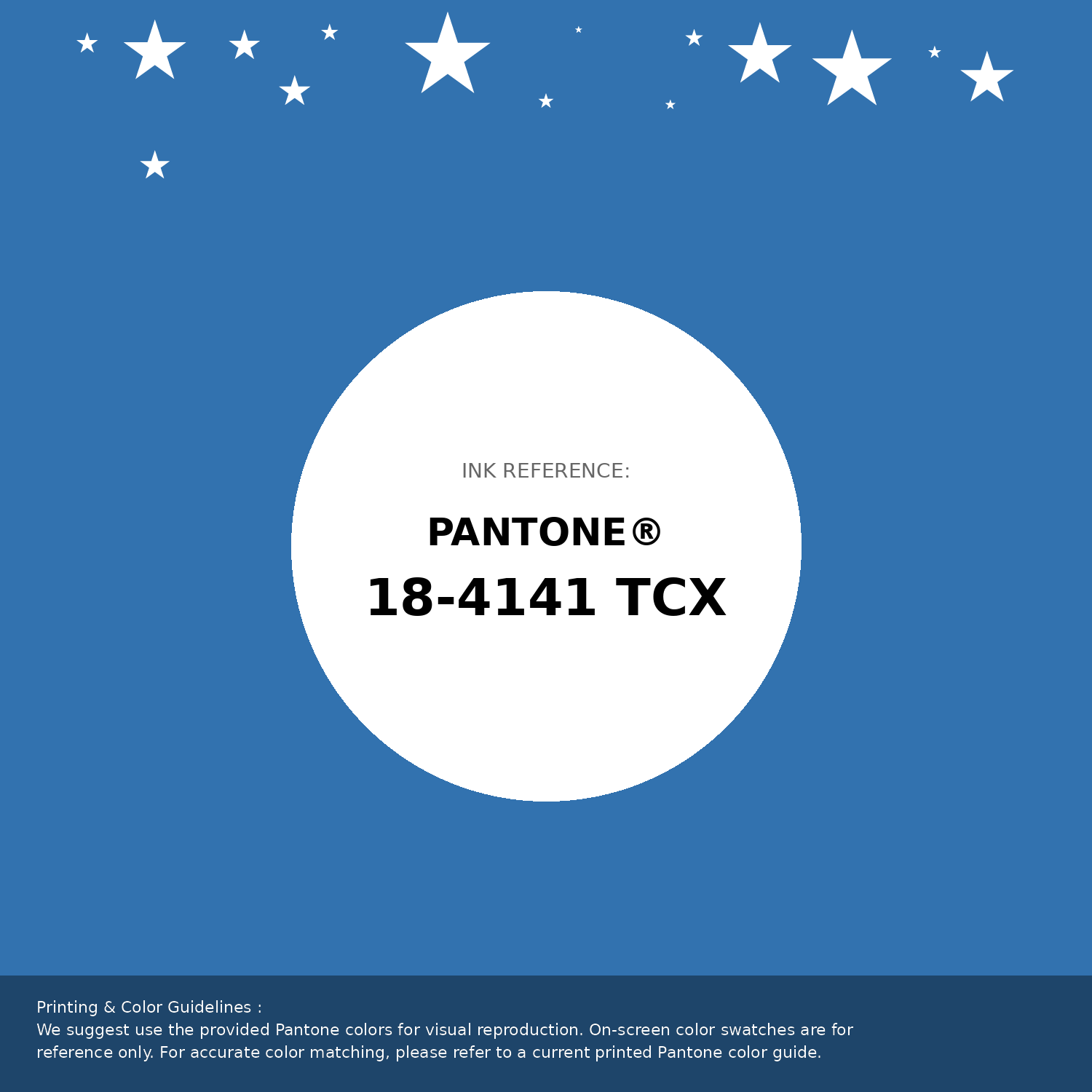 Hex Color #3272af | Printing Match PANTONE 18-4141 TCX | Color