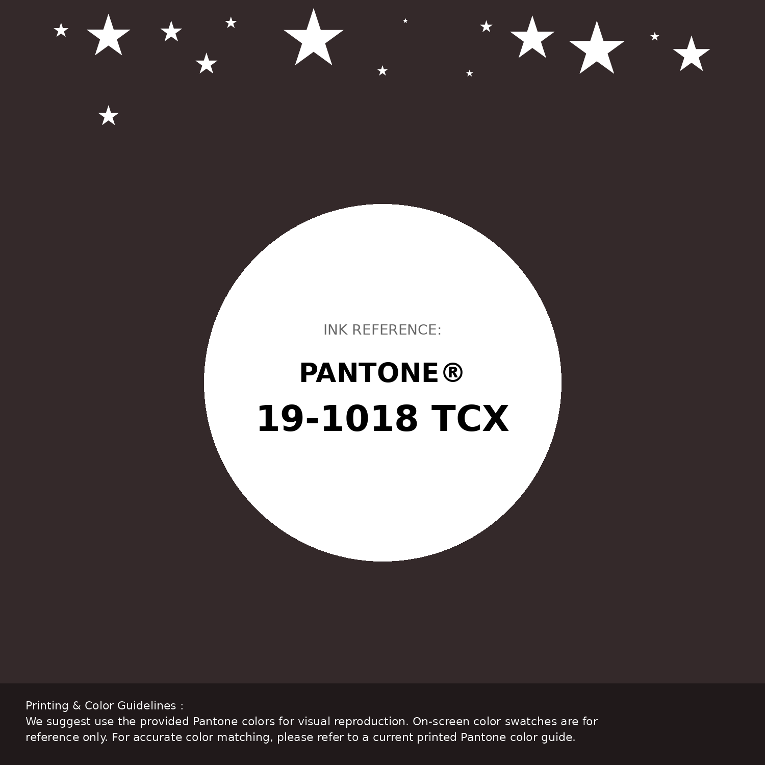 Beautiful Pantone swatch artwork featuring Pantone 19-1018 Tcx Ganache Color | Hex color Code #34292a. Professional color swatch design perfect for designers and color enthusiasts. #pantone #colorswatch #designresource #34292a
