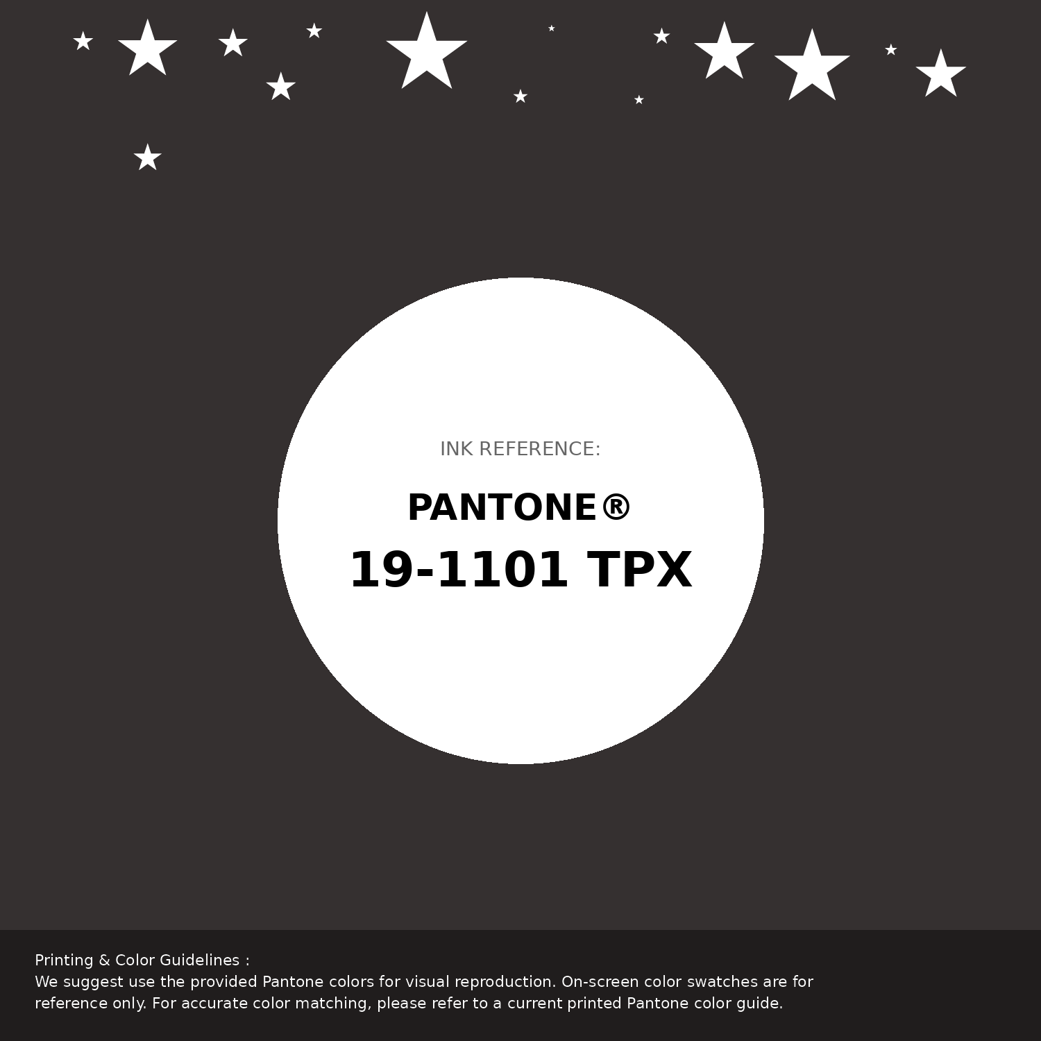 Beautiful Pantone swatch artwork featuring Pantone 19-1101 Tpx After Dark Color | Hex color Code #353030. Professional color swatch design perfect for designers and color enthusiasts. #pantone #colorswatch #designresource #353030