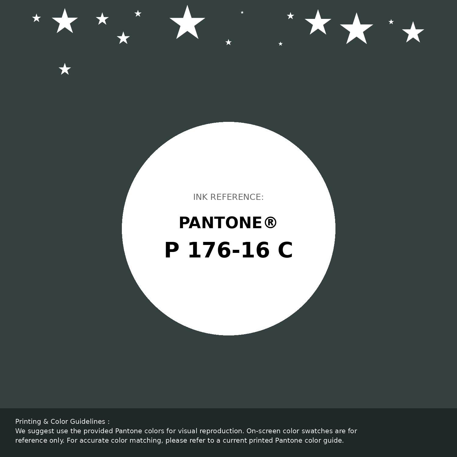 Beautiful Pantone swatch artwork featuring Pantone P 176-16 C Color | Hex color Code #354041. Professional color swatch design perfect for designers and color enthusiasts. #pantone #colorswatch #designresource #354041