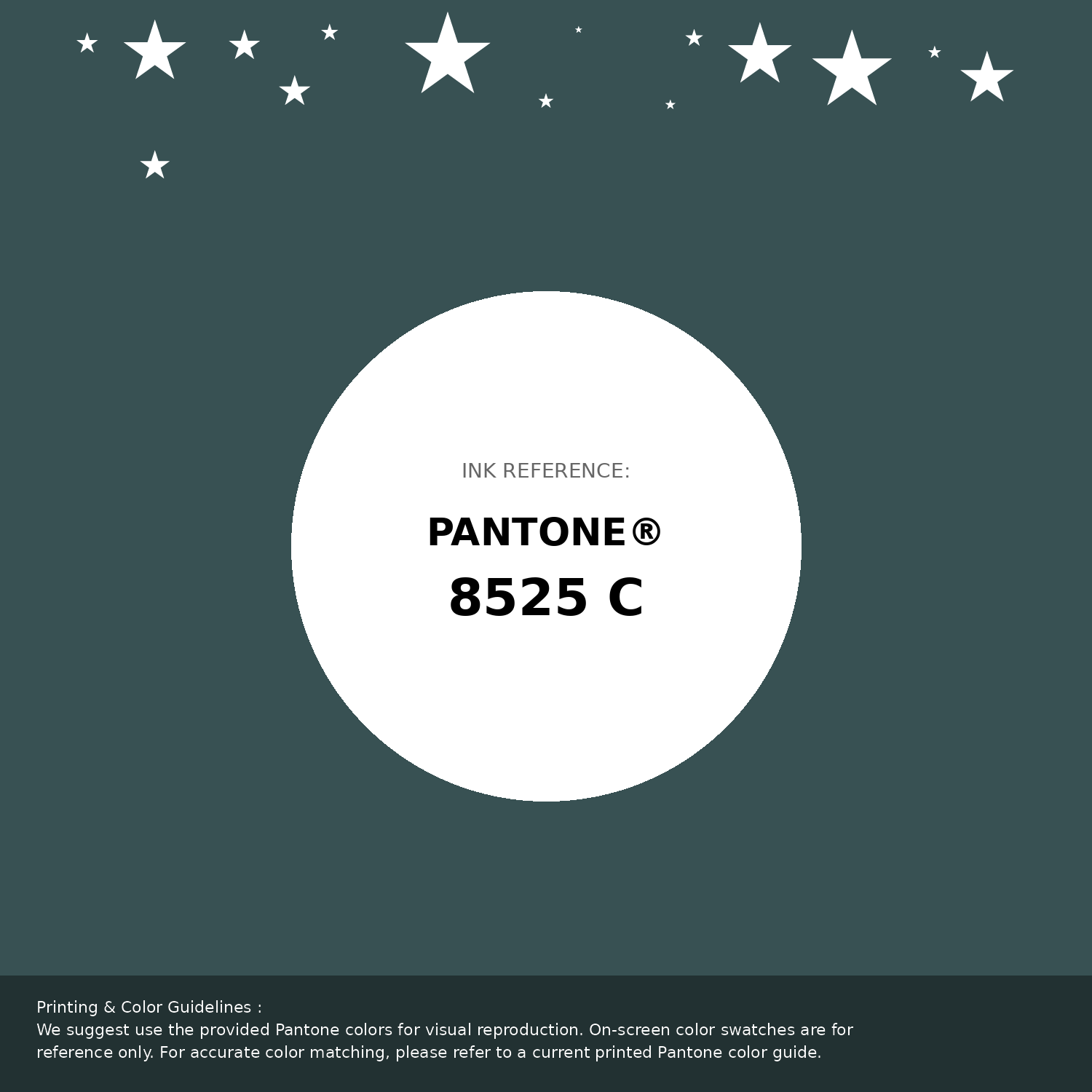 Beautiful Pantone swatch artwork featuring Pantone 8525 C Color | Hex color Code #385153. Professional color swatch design perfect for designers and color enthusiasts. #pantone #colorswatch #designresource #385153