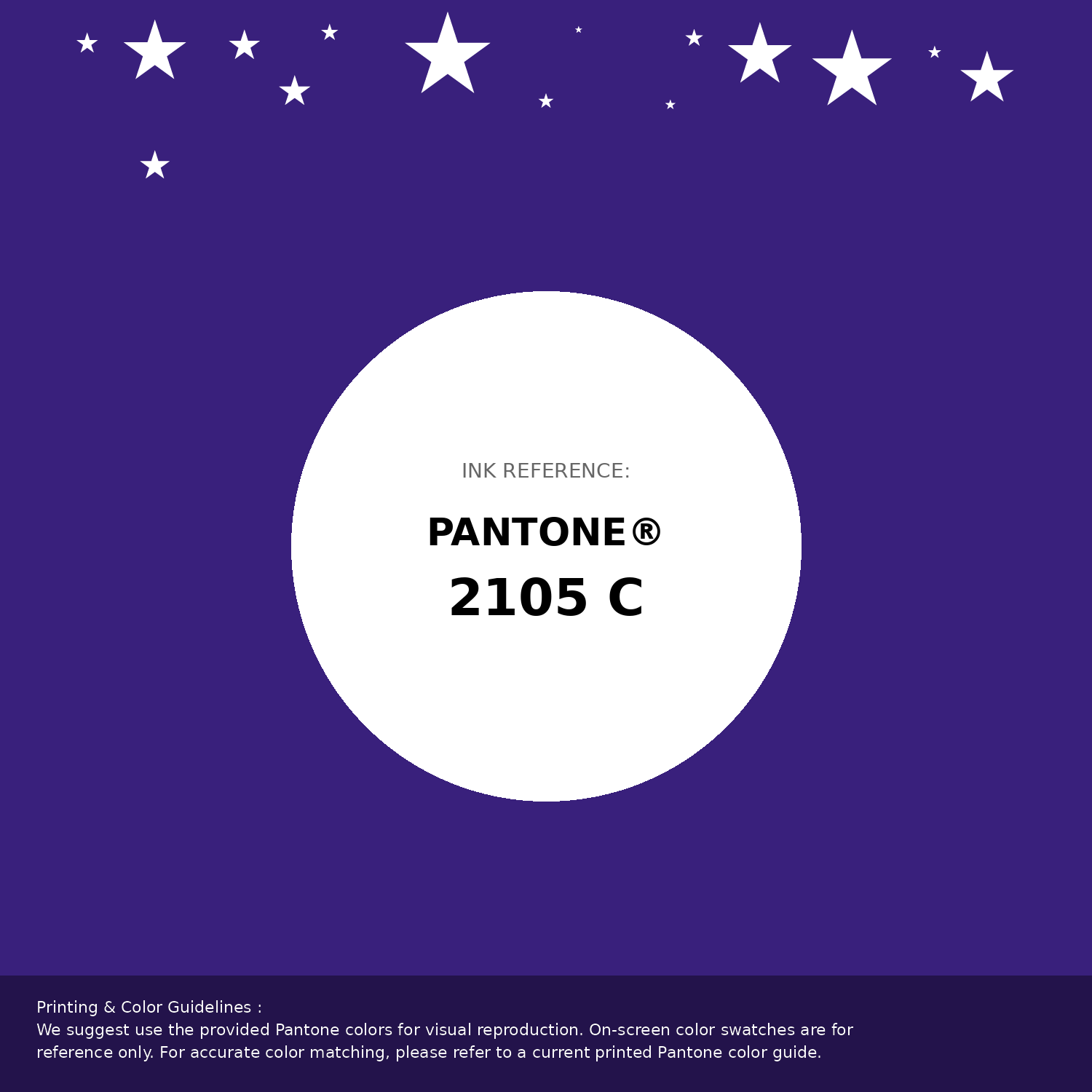 Beautiful Pantone swatch artwork featuring Pantone 2105 C Color | Hex color Code #39207c. Professional color swatch design perfect for designers and color enthusiasts. #pantone #colorswatch #designresource #39207c