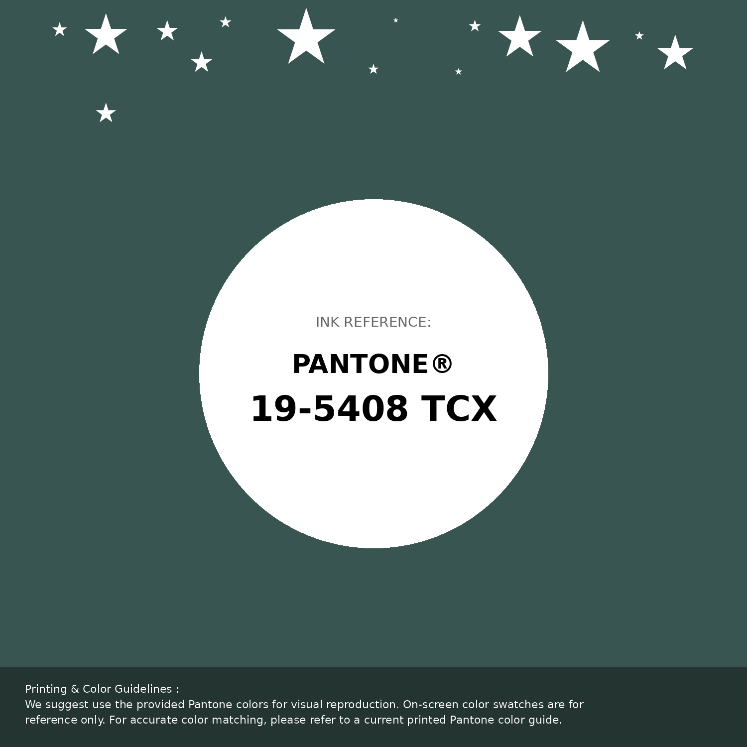 Beautiful Pantone swatch artwork featuring Pantone 19-5408 Tcx Bistro Green Color | Hex color Code #395551. Professional color swatch design perfect for designers and color enthusiasts. #pantone #colorswatch #designresource #395551