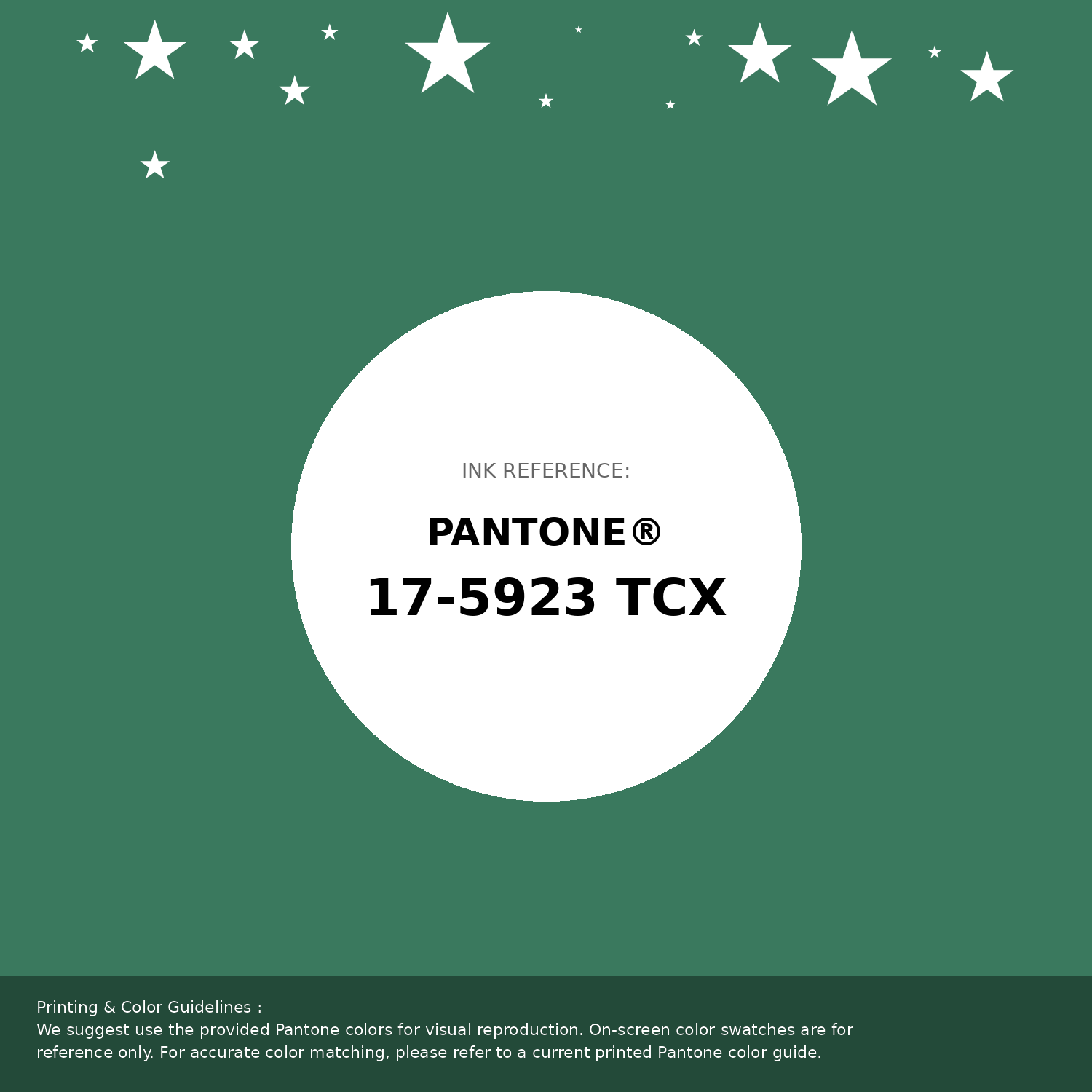 Beautiful Pantone swatch artwork featuring Pantone 17-5923 Tcx Pine Green Color | Hex color Code #3a795e. Professional color swatch design perfect for designers and color enthusiasts. #pantone #colorswatch #designresource #3a795e
