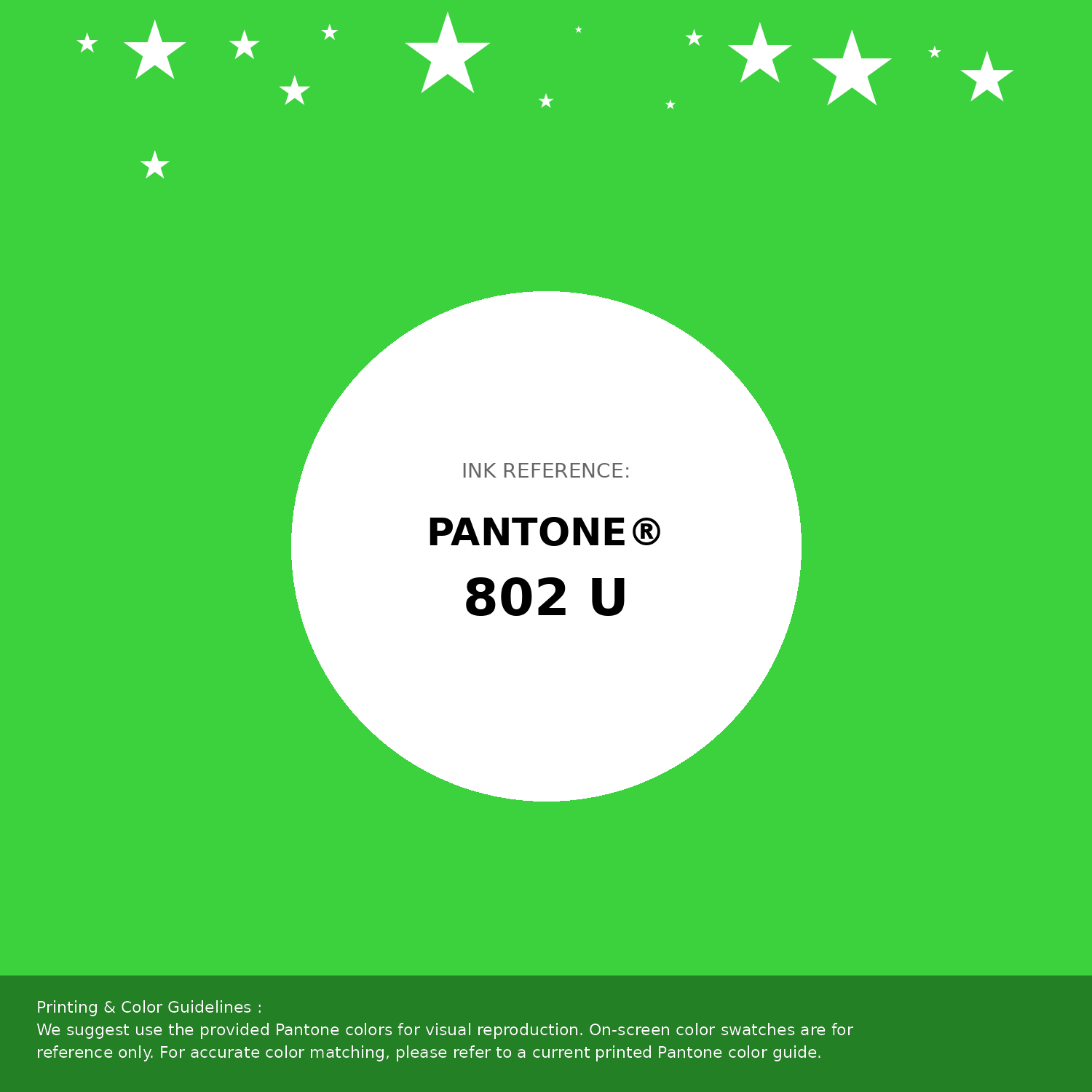Beautiful Pantone swatch artwork featuring Pantone 802 U Color | Hex color Code #3bd23d. Professional color swatch design perfect for designers and color enthusiasts. #pantone #colorswatch #designresource #3bd23d