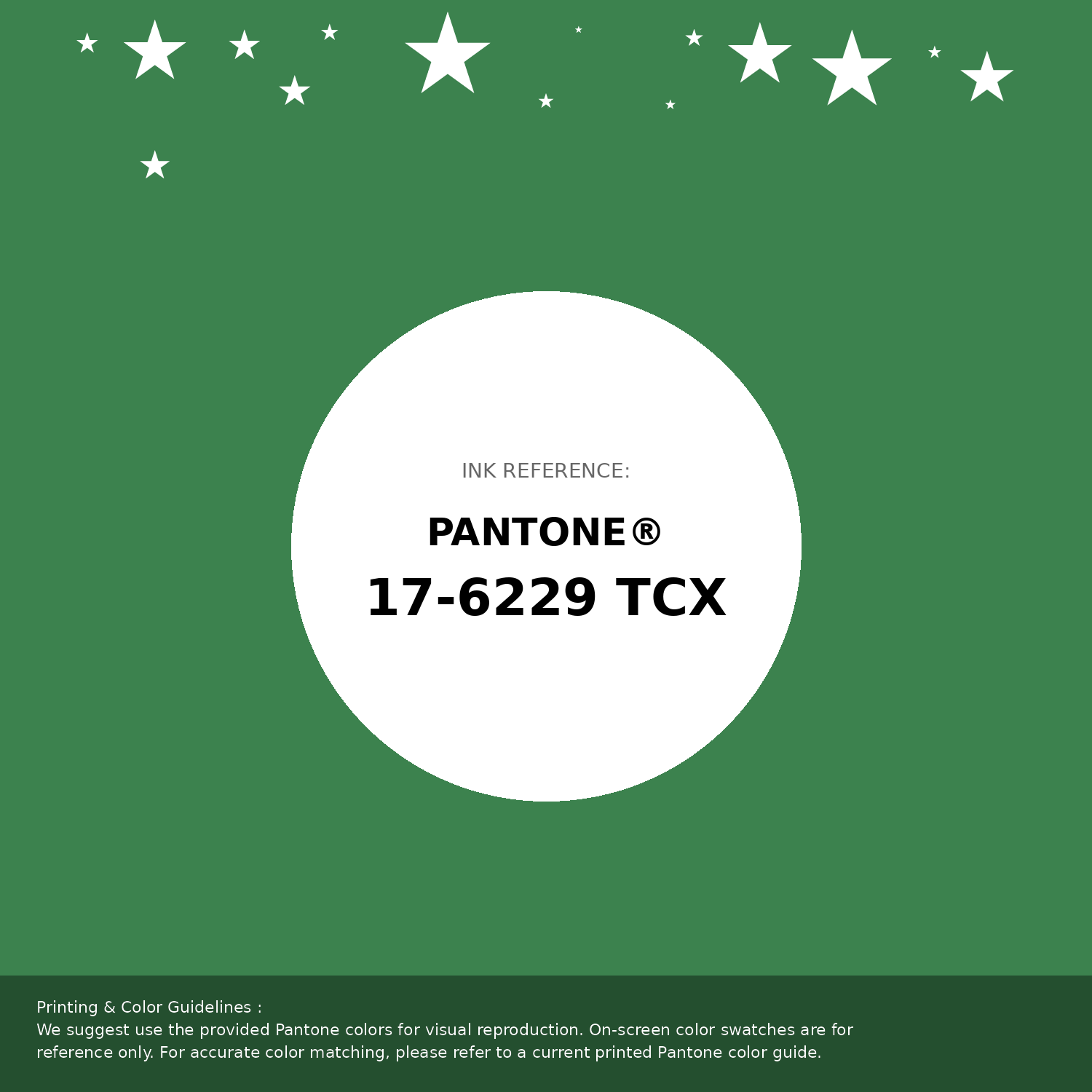 Hex Color #3c824e | Printing Match PANTONE 17-6229 TCX | Color