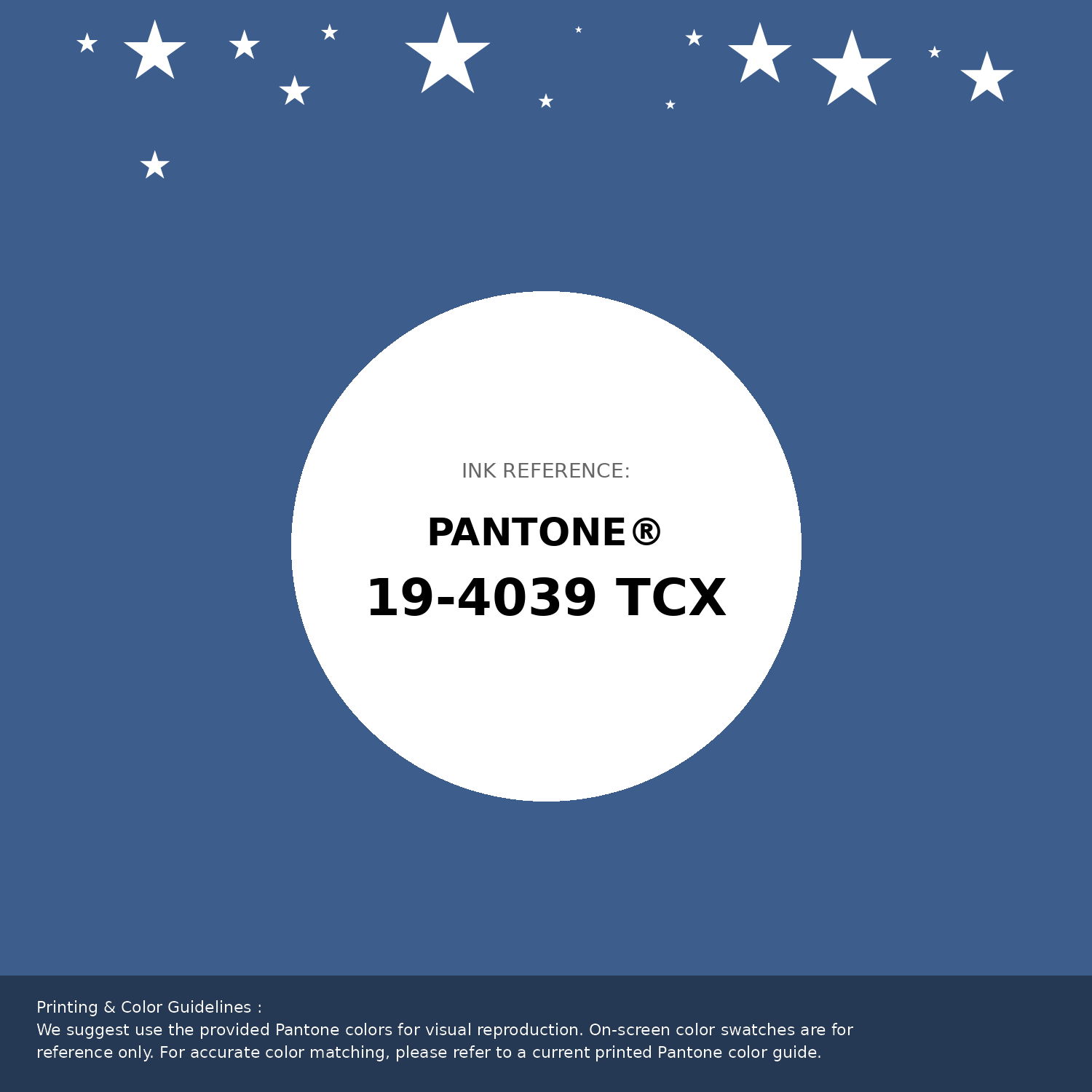 Beautiful Pantone swatch artwork featuring Pantone 19-4039 Tcx Delft Color | Hex color Code #3d5e8c. Professional color swatch design perfect for designers and color enthusiasts. #pantone #colorswatch #designresource #3d5e8c