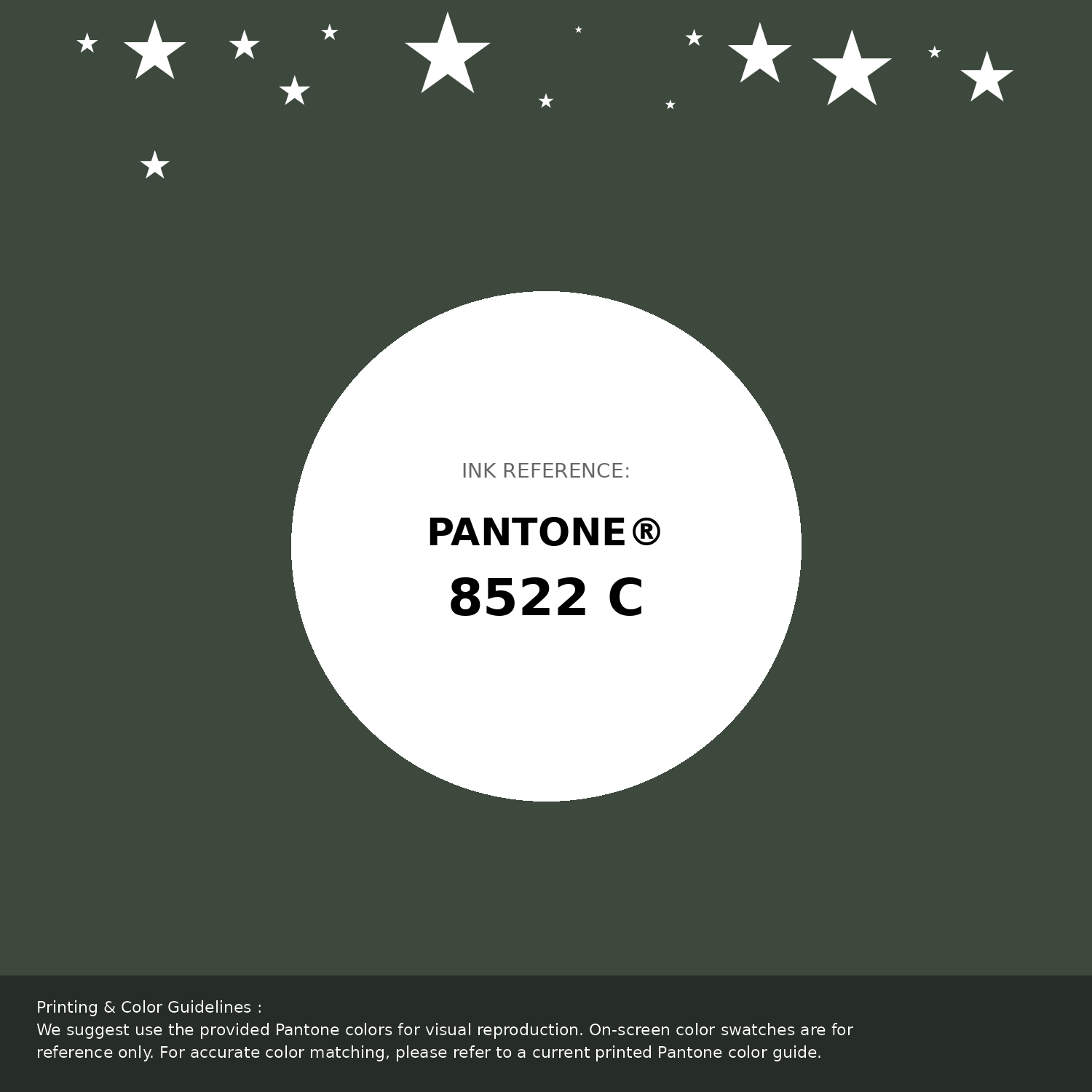 Beautiful Pantone swatch artwork featuring Pantone 8522 C Color | Hex color Code #3e493e. Professional color swatch design perfect for designers and color enthusiasts. #pantone #colorswatch #designresource #3e493e