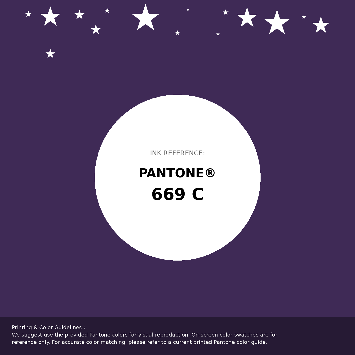 Beautiful Pantone swatch artwork featuring Pantone 669 C Color | Hex color Code #3f2a56. Professional color swatch design perfect for designers and color enthusiasts. #pantone #colorswatch #designresource #3f2a56