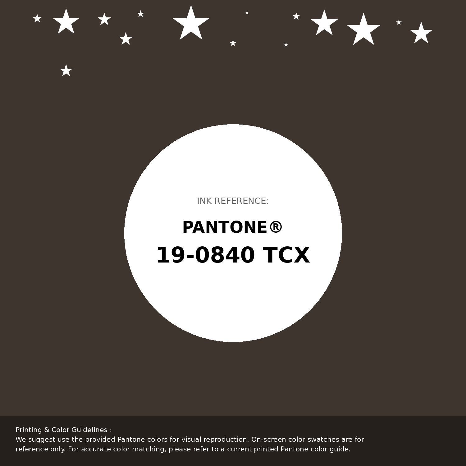 Beautiful Pantone swatch artwork featuring Pantone 19-0840 Tcx Delicioso Color | Hex color Code #3f352f. Professional color swatch design perfect for designers and color enthusiasts. #pantone #colorswatch #designresource #3f352f