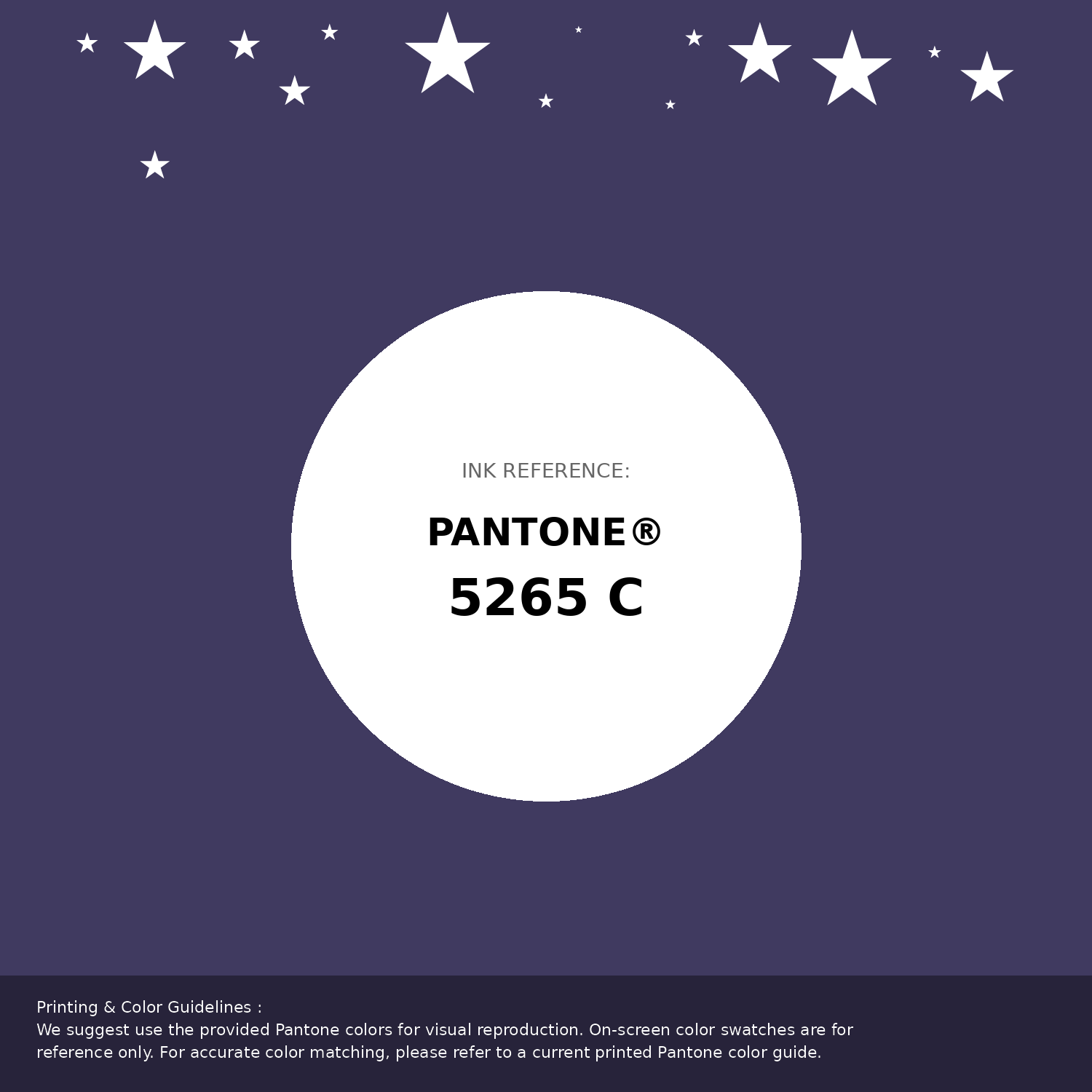 Beautiful Pantone swatch artwork featuring Pantone 5265 C Color | Hex color Code #403a60. Professional color swatch design perfect for designers and color enthusiasts. #pantone #colorswatch #designresource #403a60