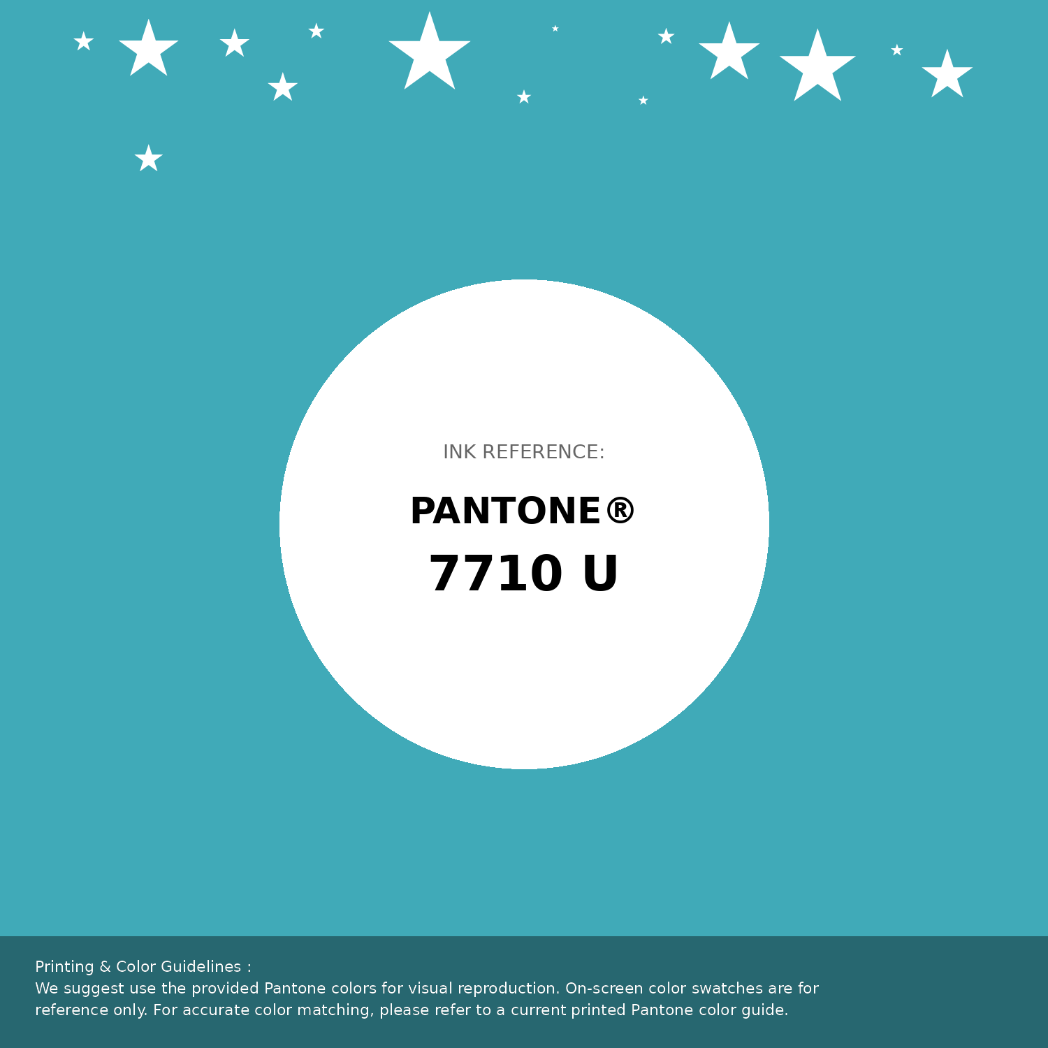Beautiful Pantone swatch artwork featuring Pantone 7710 U Color | Hex color Code #40aab8. Professional color swatch design perfect for designers and color enthusiasts. #pantone #colorswatch #designresource #40aab8