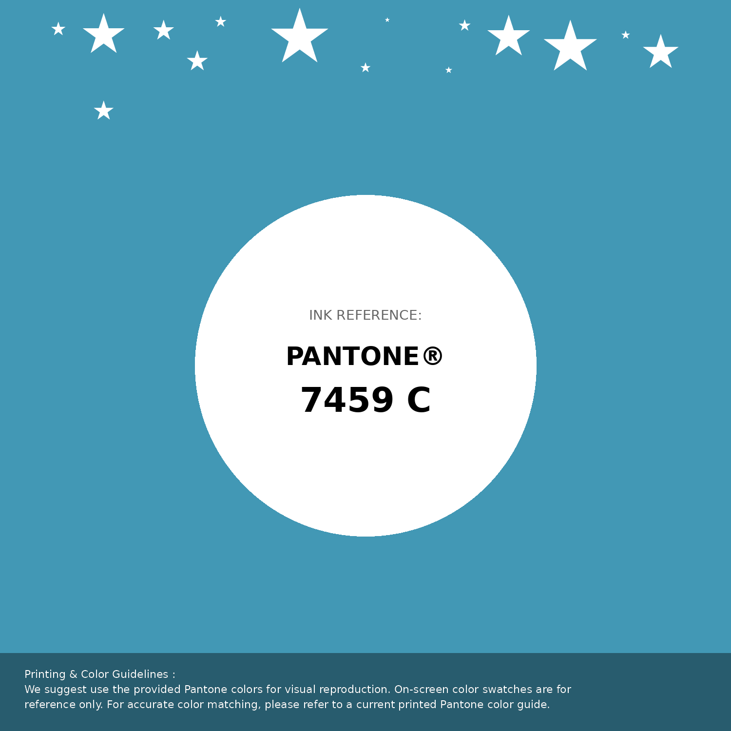 Beautiful Pantone swatch artwork featuring Pantone 7459 C Color | Hex color Code #4298b5. Professional color swatch design perfect for designers and color enthusiasts. #pantone #colorswatch #designresource #4298b5