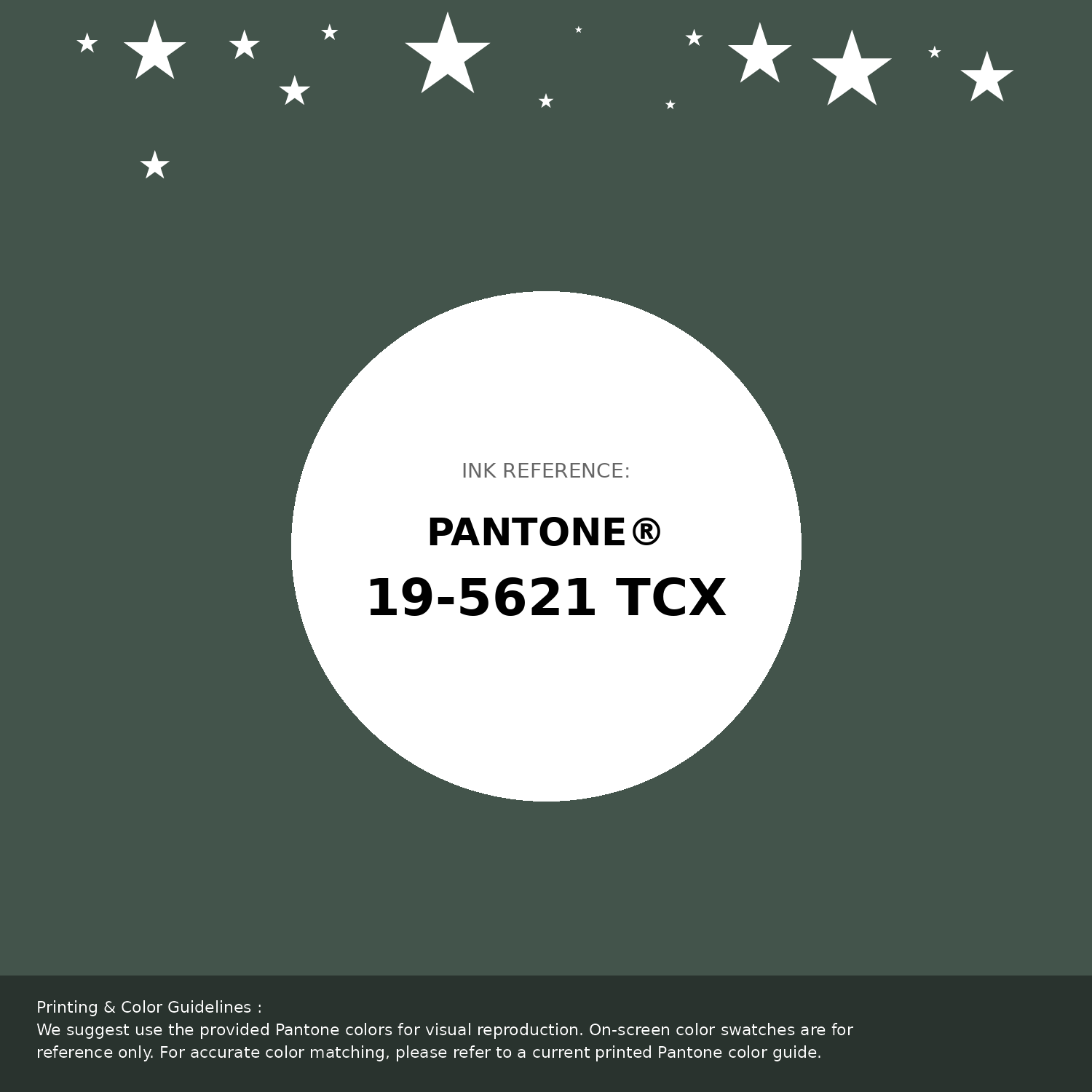 Beautiful Pantone swatch artwork featuring Pantone 19-5621 Tcx Cilantro Color | Hex color Code #43544b. Professional color swatch design perfect for designers and color enthusiasts. #pantone #colorswatch #designresource #43544b