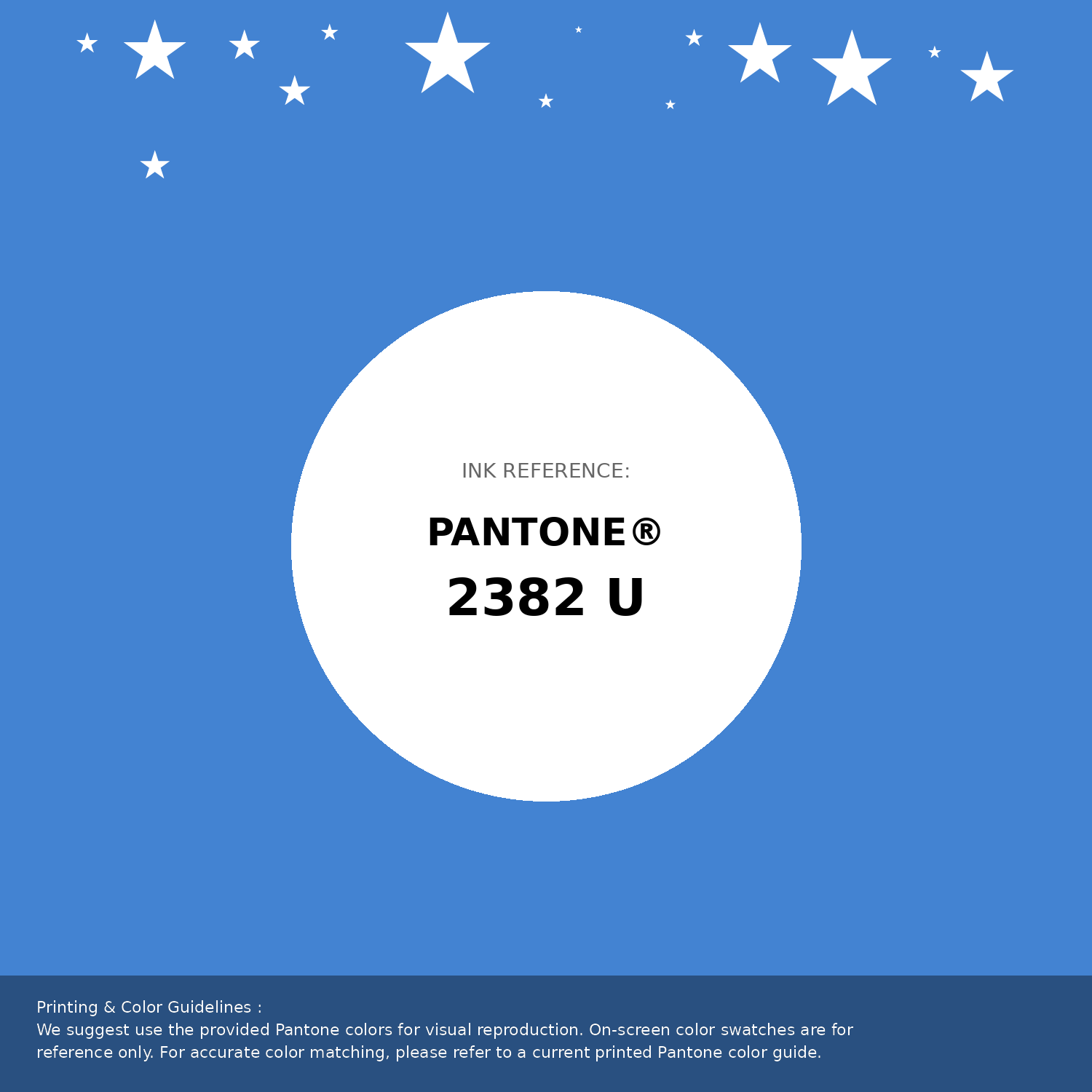 Beautiful Pantone swatch artwork featuring Pantone 2382 U Color | Hex color Code #4383d2. Professional color swatch design perfect for designers and color enthusiasts. #pantone #colorswatch #designresource #4383d2