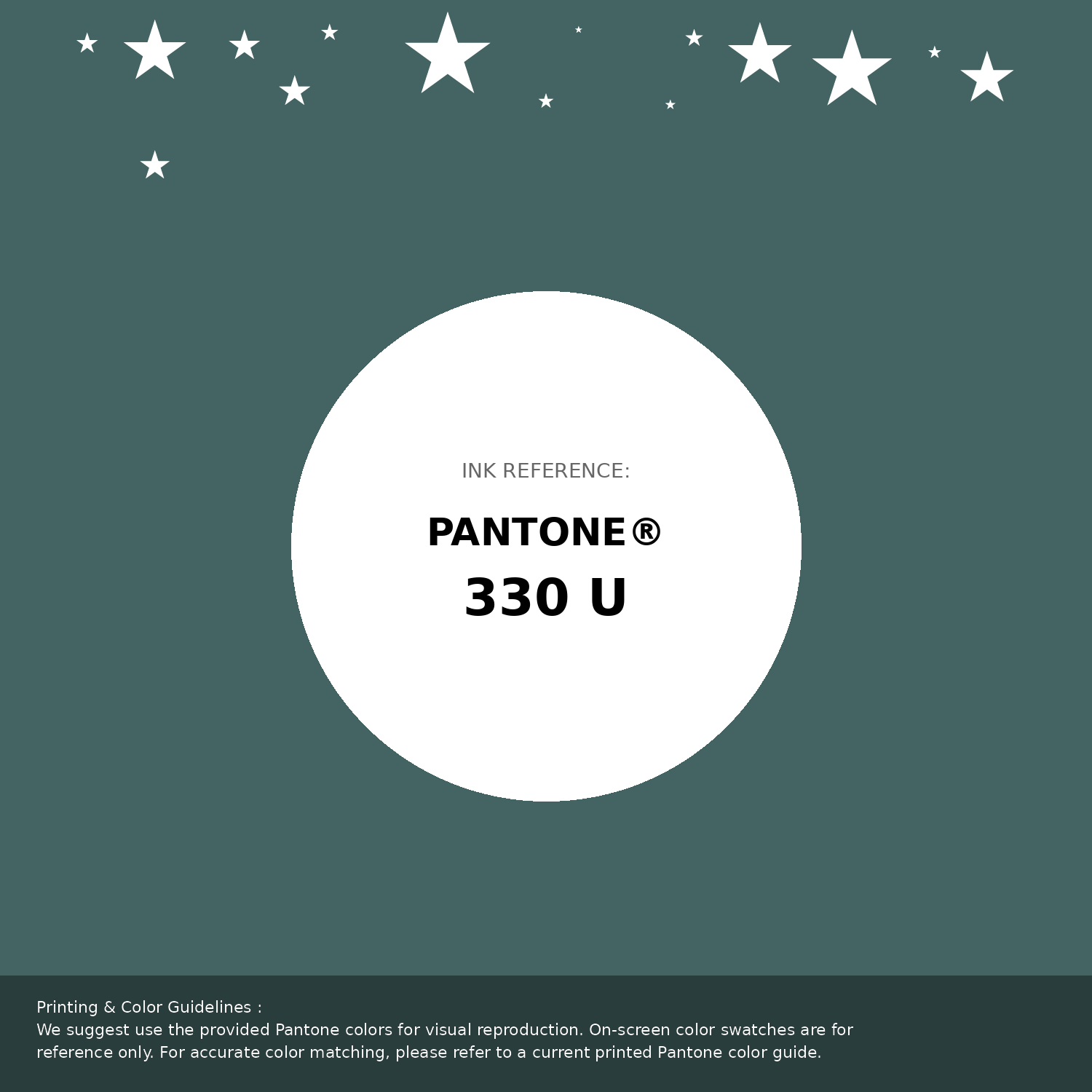 Beautiful Pantone swatch artwork featuring Pantone 330 U Color | Hex color Code #446463. Professional color swatch design perfect for designers and color enthusiasts. #pantone #colorswatch #designresource #446463