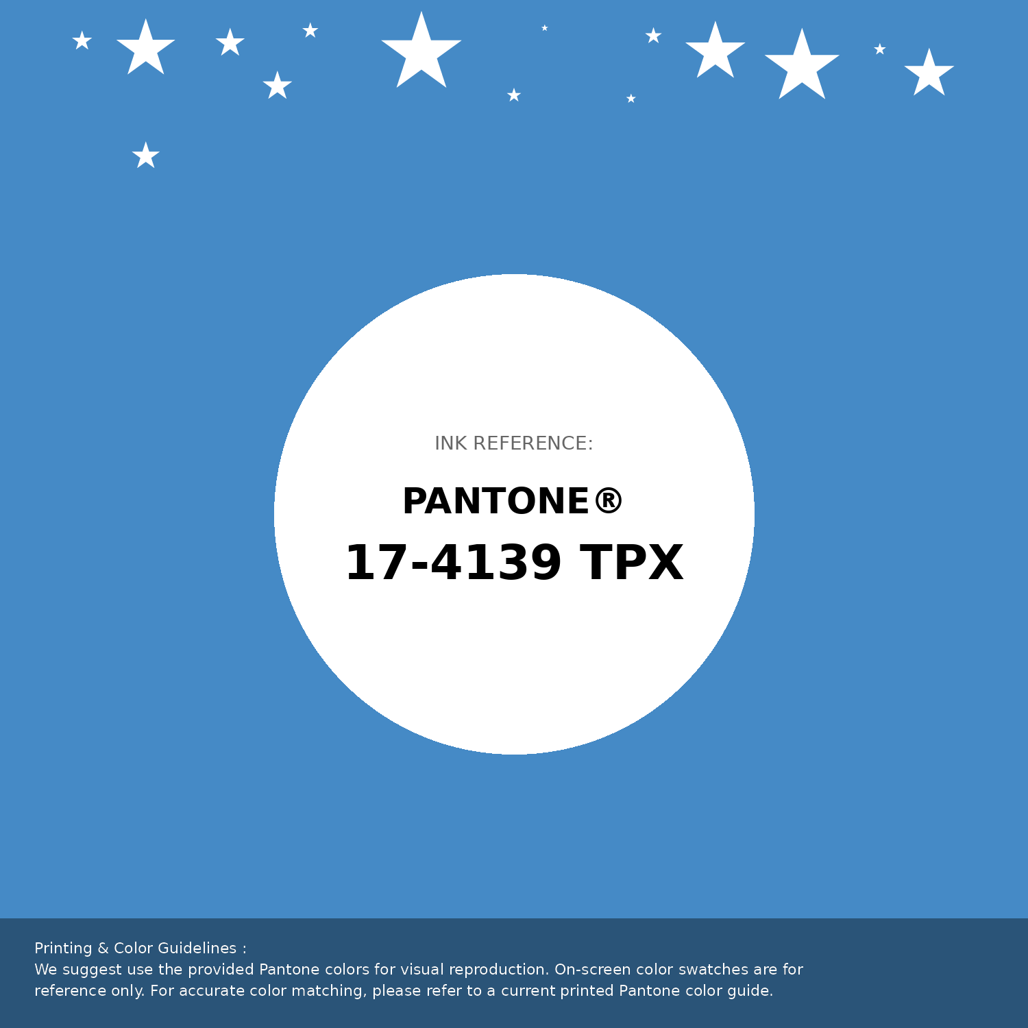 Beautiful Pantone swatch artwork featuring Pantone 17-4139 Tpx Azure Blue Color | Hex color Code #458ac6. Professional color swatch design perfect for designers and color enthusiasts. #pantone #colorswatch #designresource #458ac6