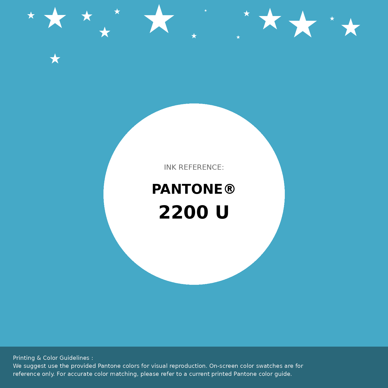 Beautiful Pantone swatch artwork featuring Pantone 2200 U Color | Hex color Code #45a9c7. Professional color swatch design perfect for designers and color enthusiasts. #pantone #colorswatch #designresource #45a9c7