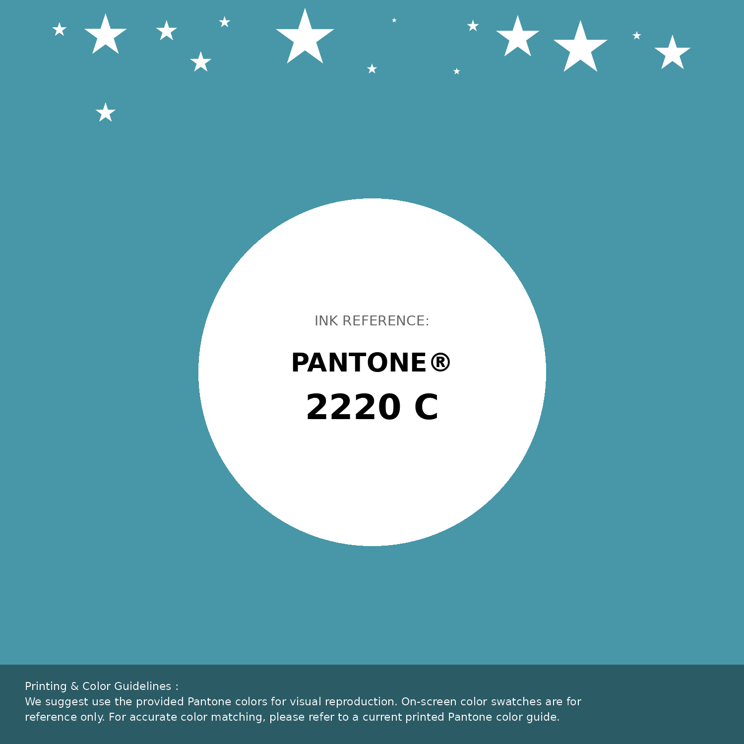 Beautiful Pantone swatch artwork featuring Pantone 2220 C Color | Hex color Code #4797a8. Professional color swatch design perfect for designers and color enthusiasts. #pantone #colorswatch #designresource #4797a8