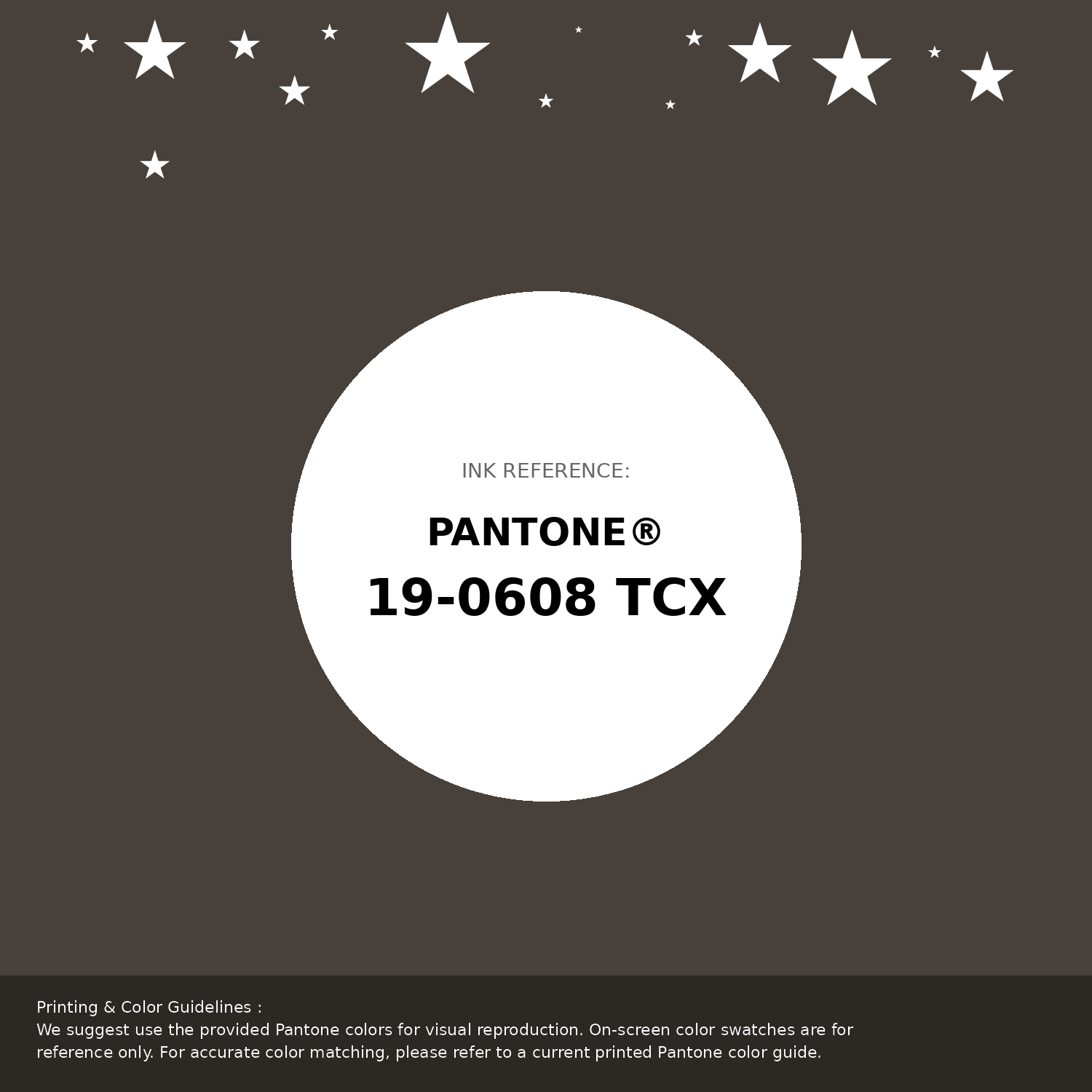 Beautiful Pantone swatch artwork featuring Pantone 19-0608 Tcx Black Olive Color | Hex color Code #48413b. Professional color swatch design perfect for designers and color enthusiasts. #pantone #colorswatch #designresource #48413b