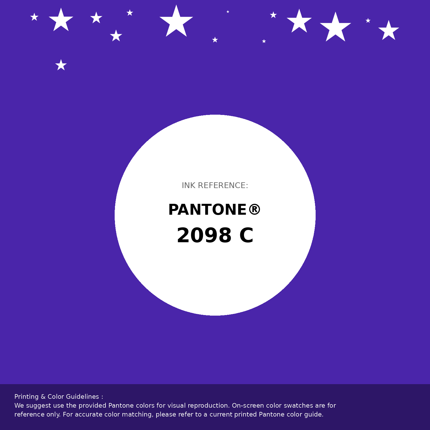 Hex Color #4a25aa | Printing Match PANTONE 2098 C | Color